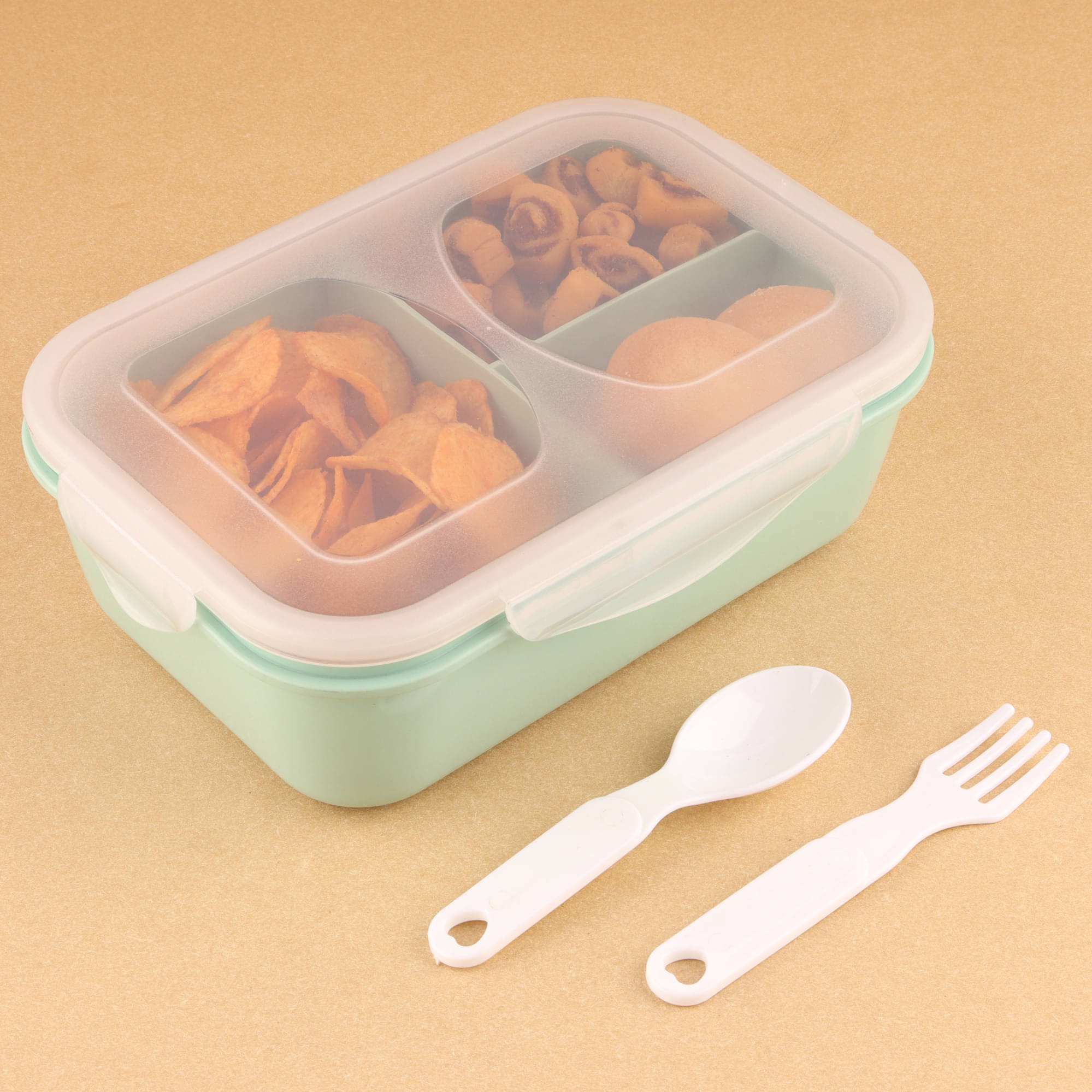     			FIT4CHEF School Lunch Box Polypropylene School Lunch Boxes 1 - Container ( Pack of 1 )