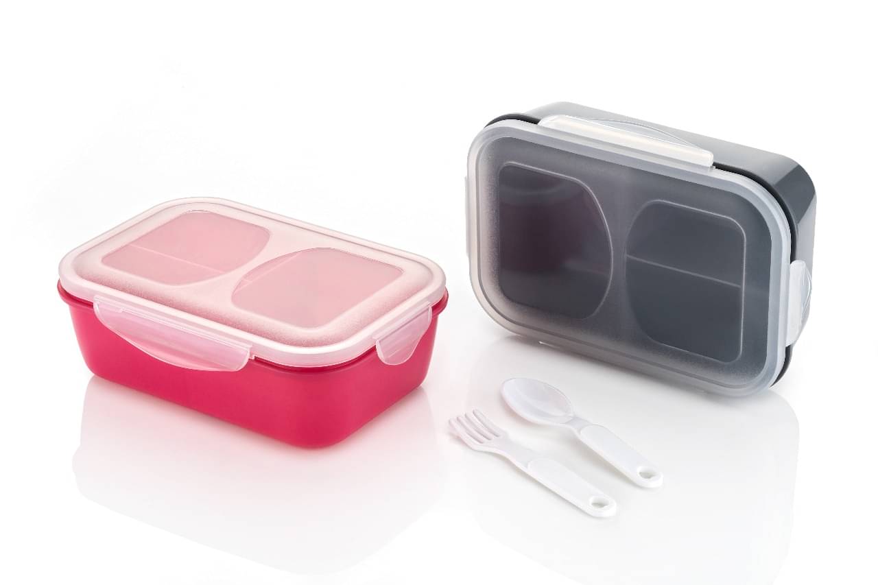     			FIT4CHEF Tiffin Box for Kids Polypropylene School Lunch Boxes 2 - Container ( Pack of 2 )