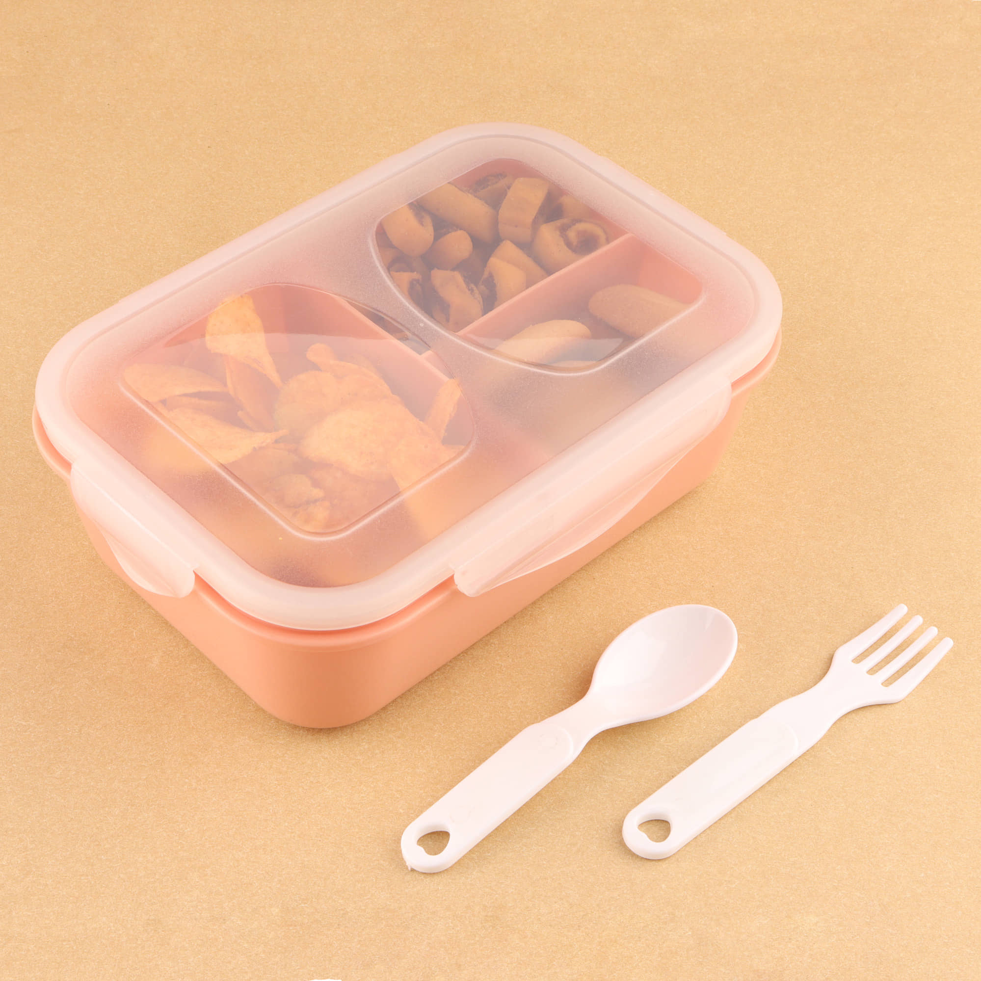 FIT4CHEF Tiffin Box for Kids Plastic School Lunch Boxes 1 - Container ( Pack of 1 )
