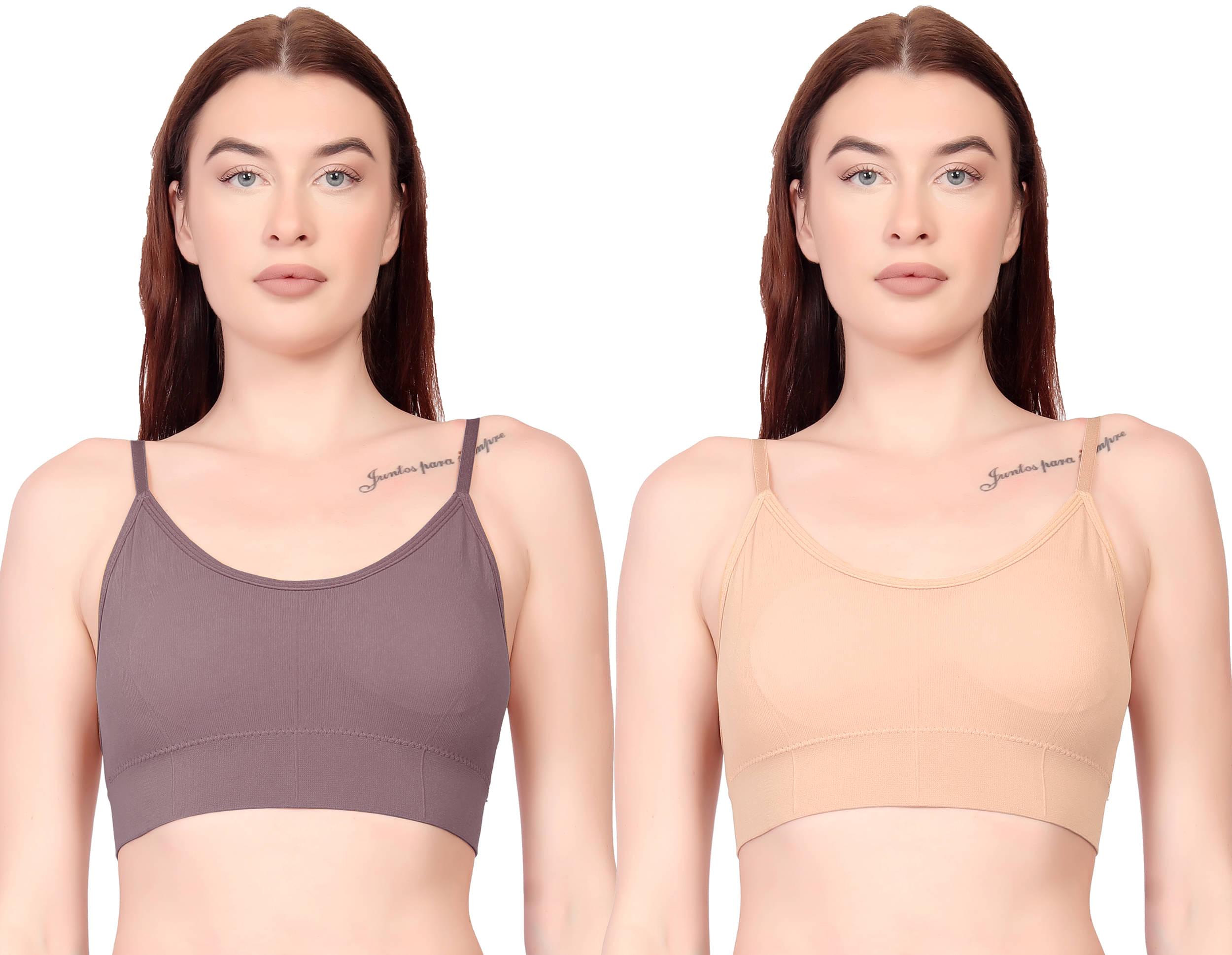 Gopalvilla Pack of 2 Cotton Lightly Padded Cami bra For Women ( Multicolor7 )     			Gopalvilla Pack of 2 Cotton Lightly Padded Cami bra For Women ( Multicolor7 )