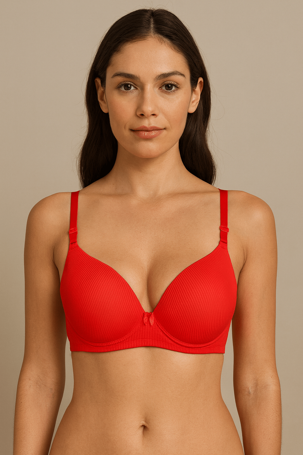     			HERBLOURE Pack of 1 Lycra Lightly Padded Everyday Bra For Women ( Red )
