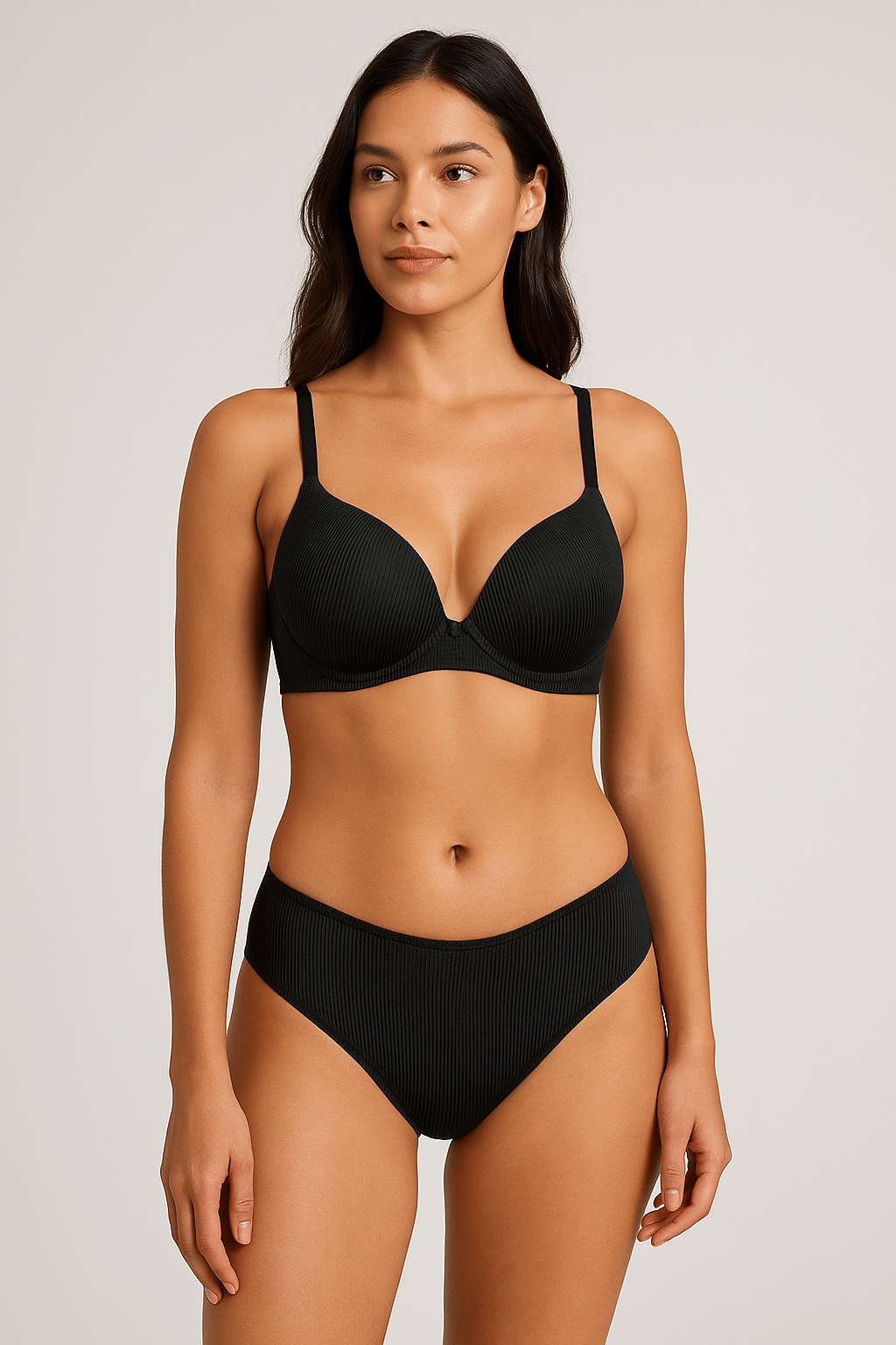     			HERBLOURE Pack of 1 Lycra Lightly Padded Push Up Bra For Women ( Black )