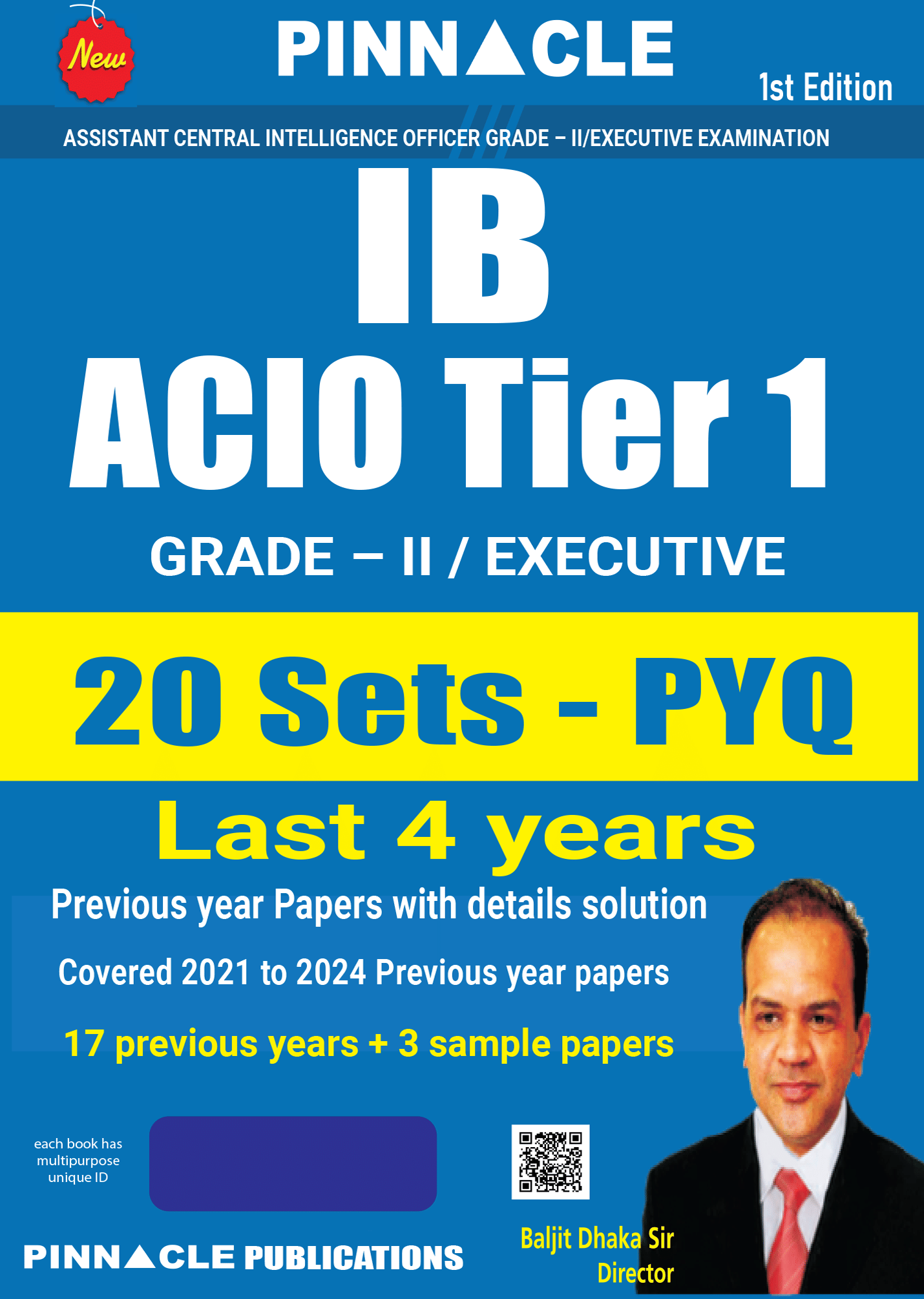     			IB ACIO 2025 Book | Tier 1 Executive Grade II | 20 Solved Papers with Explanations | PYQs 2024 & 2021 – English Medium