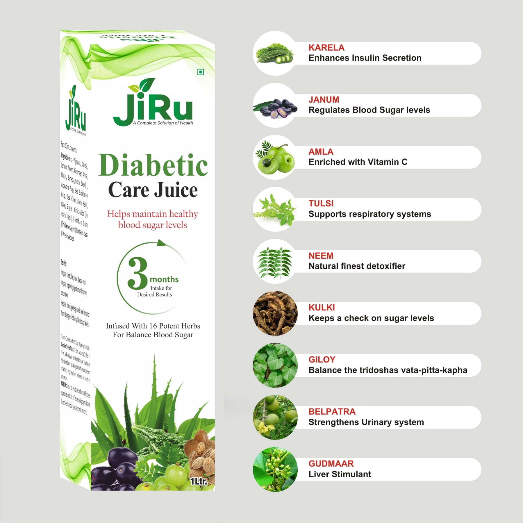 Jiru Daibetic Care Juice | Diabetes Care | Controls Blood Sugar Naturally Jiru Daibetic Care Juice | Diabetes Care | Controls Blood Sugar Naturally