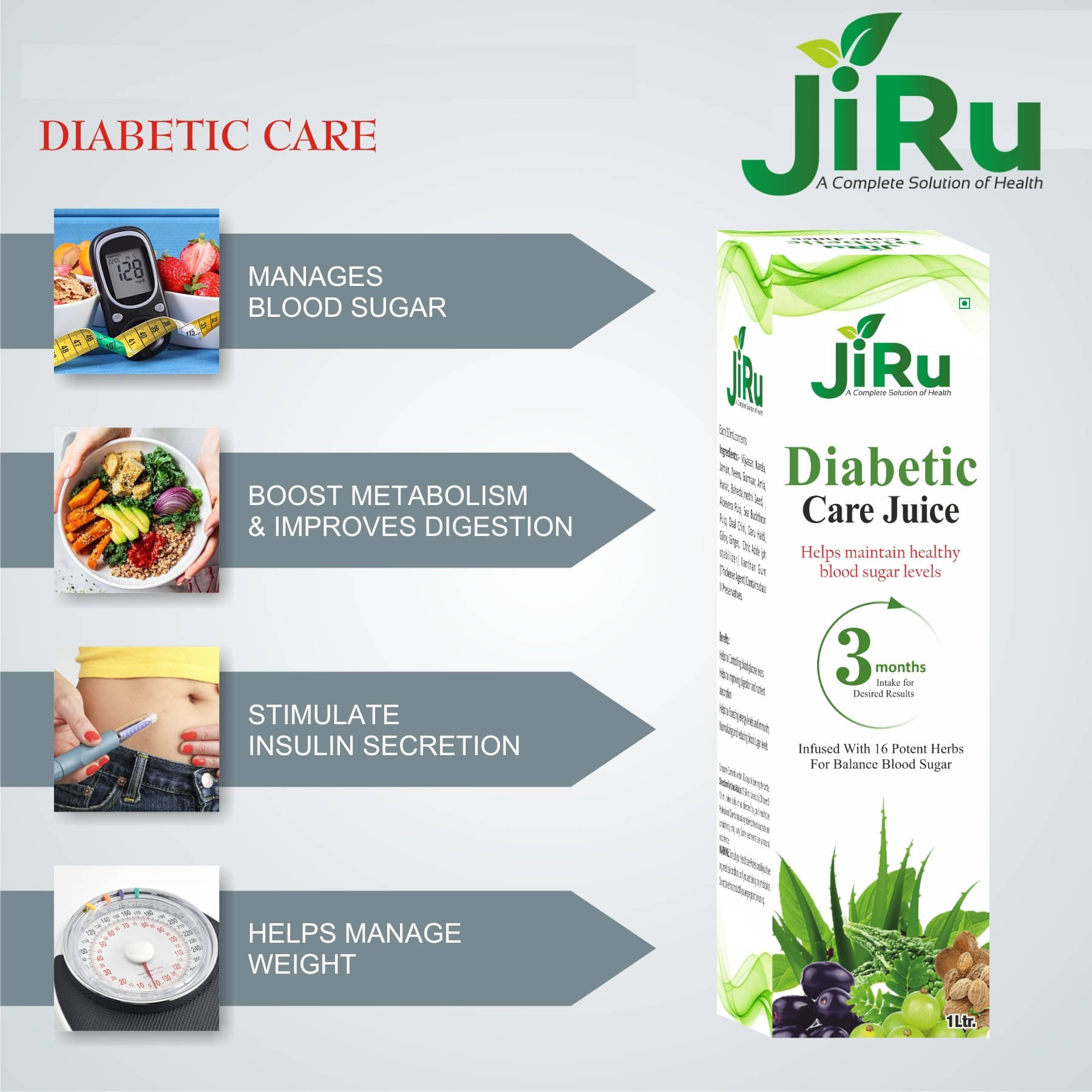 Jiru Daibetic Care Juice | Diabetes Care | Controls Blood Sugar Naturally Jiru Daibetic Care Juice | Diabetes Care | Controls Blood Sugar Naturally