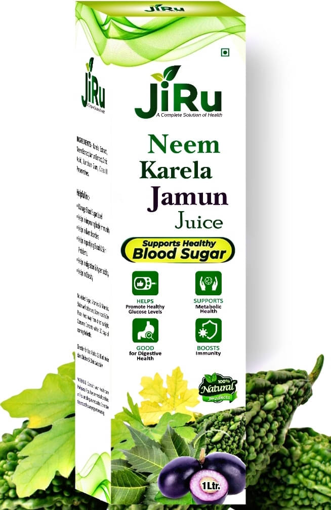     			Jiru Karela Jamun Neem Juice|Control Blood Sugar & Lower Bad Cholesterol|1Ltr