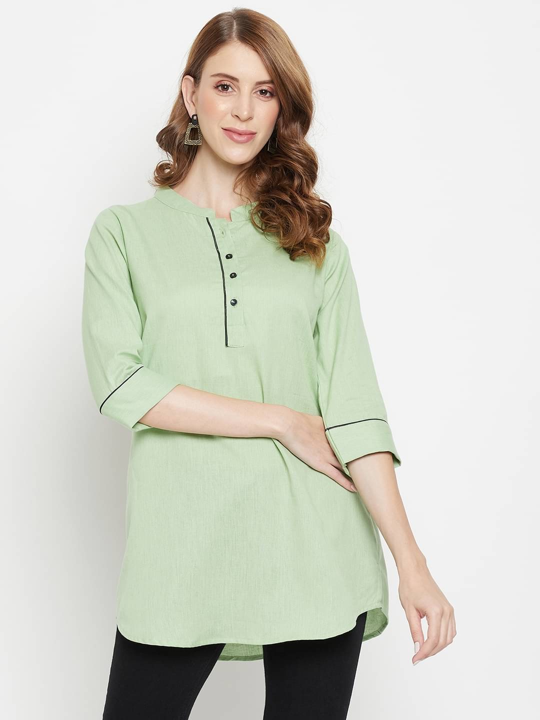 LAIBAA Women's Cotton Tunic ( Mint Green )     			LAIBAA Women's Cotton Tunic ( Mint Green )