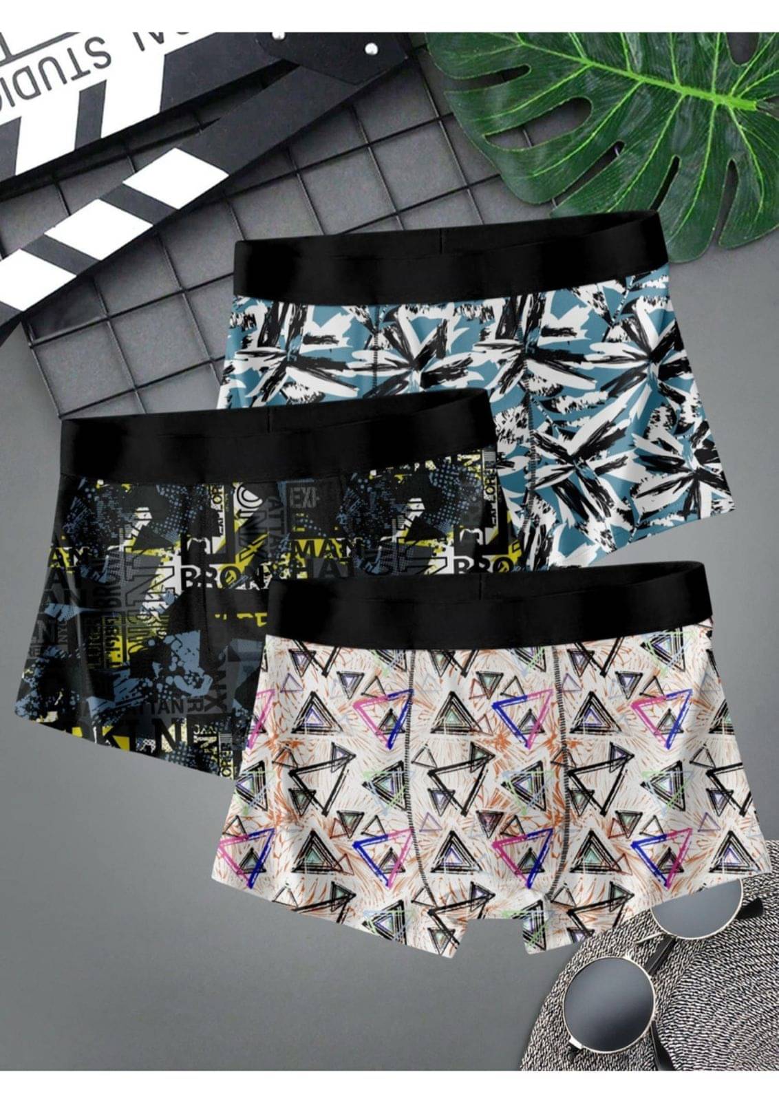    			MITSURU Pack of 3 Nylon Briefs For Men's ( Multicolor )