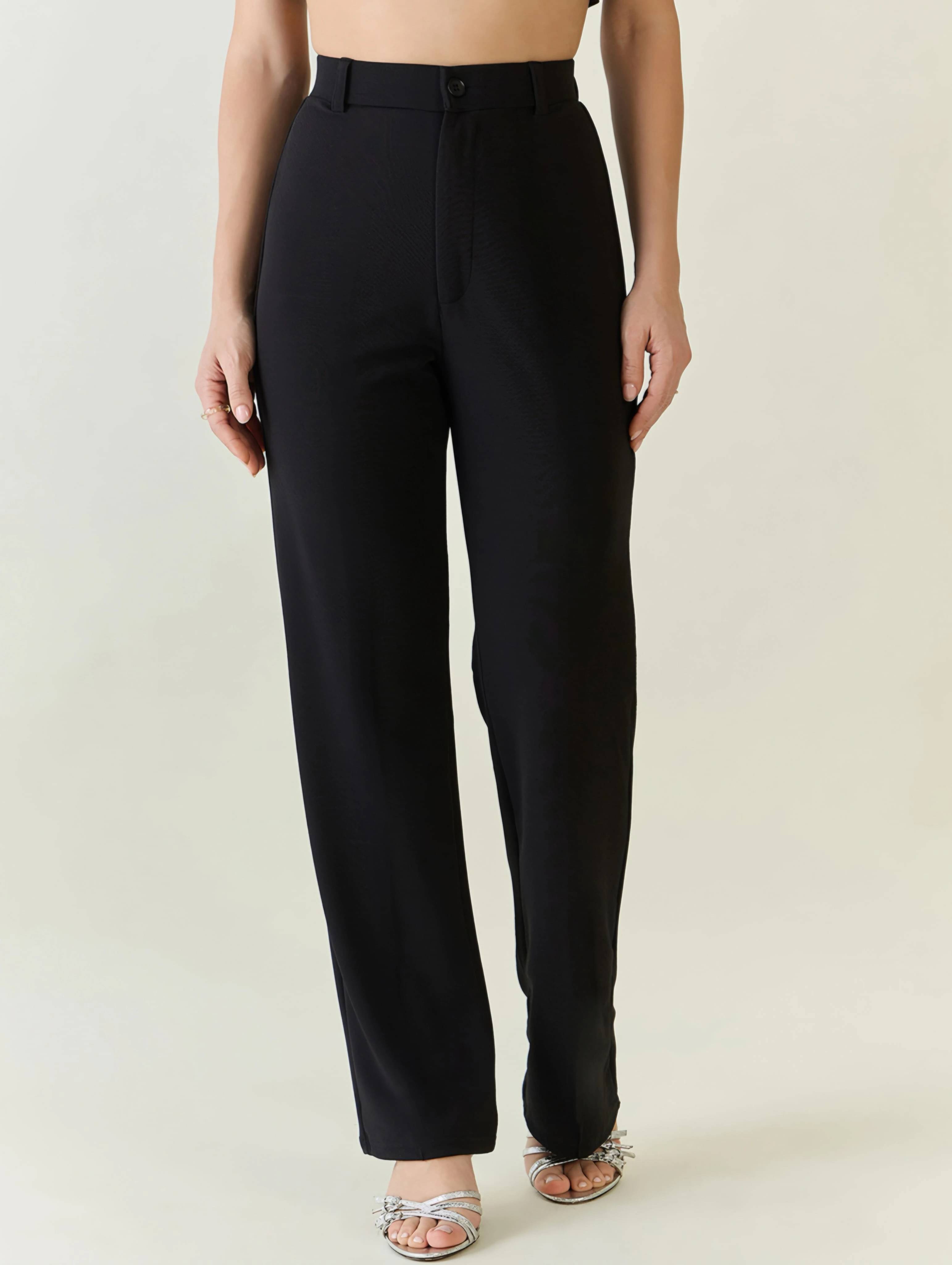     			P.X.5 Women Lycra Casual Trousers ( Black )
