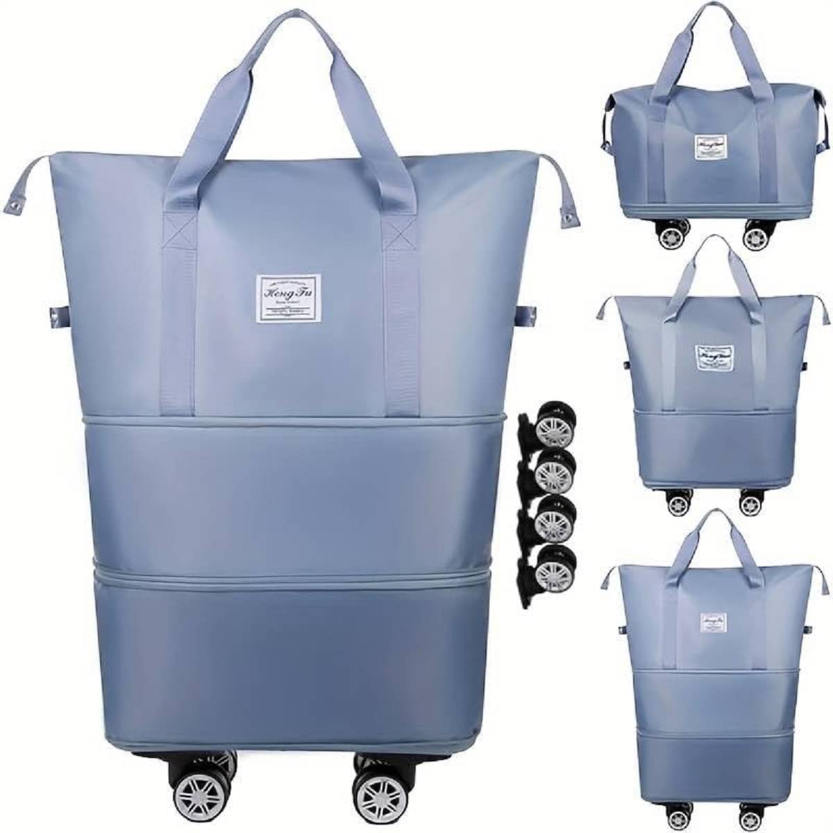     			RAMDEV ENTERPRISE 58 Ltrs Multi Nylon Duffle Trolley