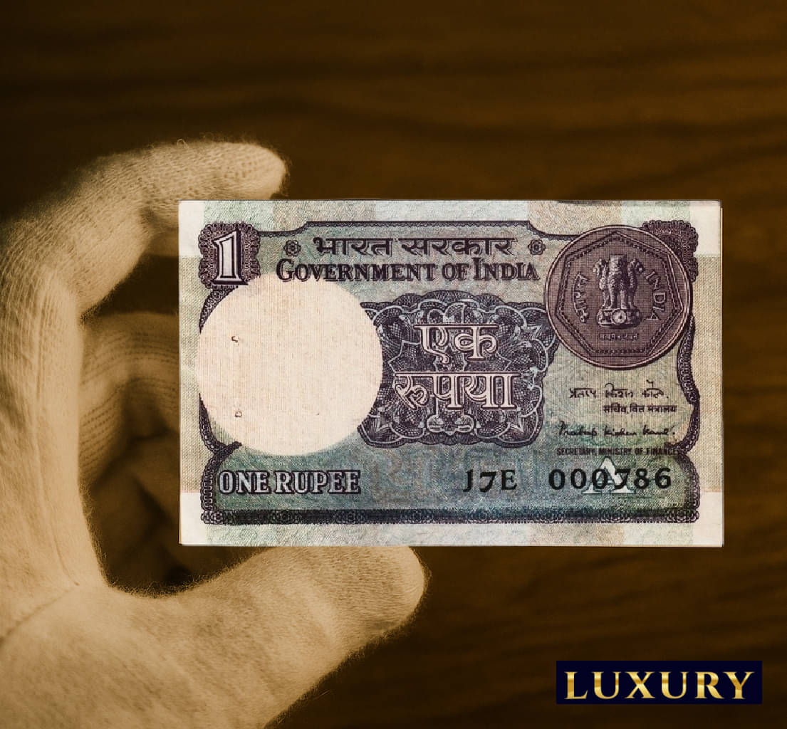     			Rare 000786 Series 1 Rupee, old India Collecting Rare Note