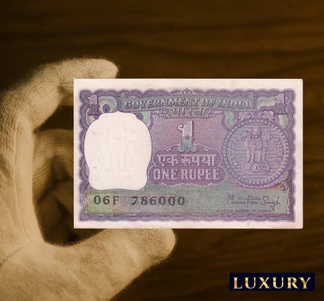     			Rare 786000 Series, Blue 1 Rupee, old India Collecting Rare Note