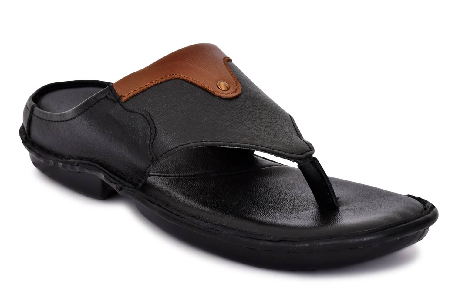     			Royal Cruzz Black Men's Slide Flip Flop