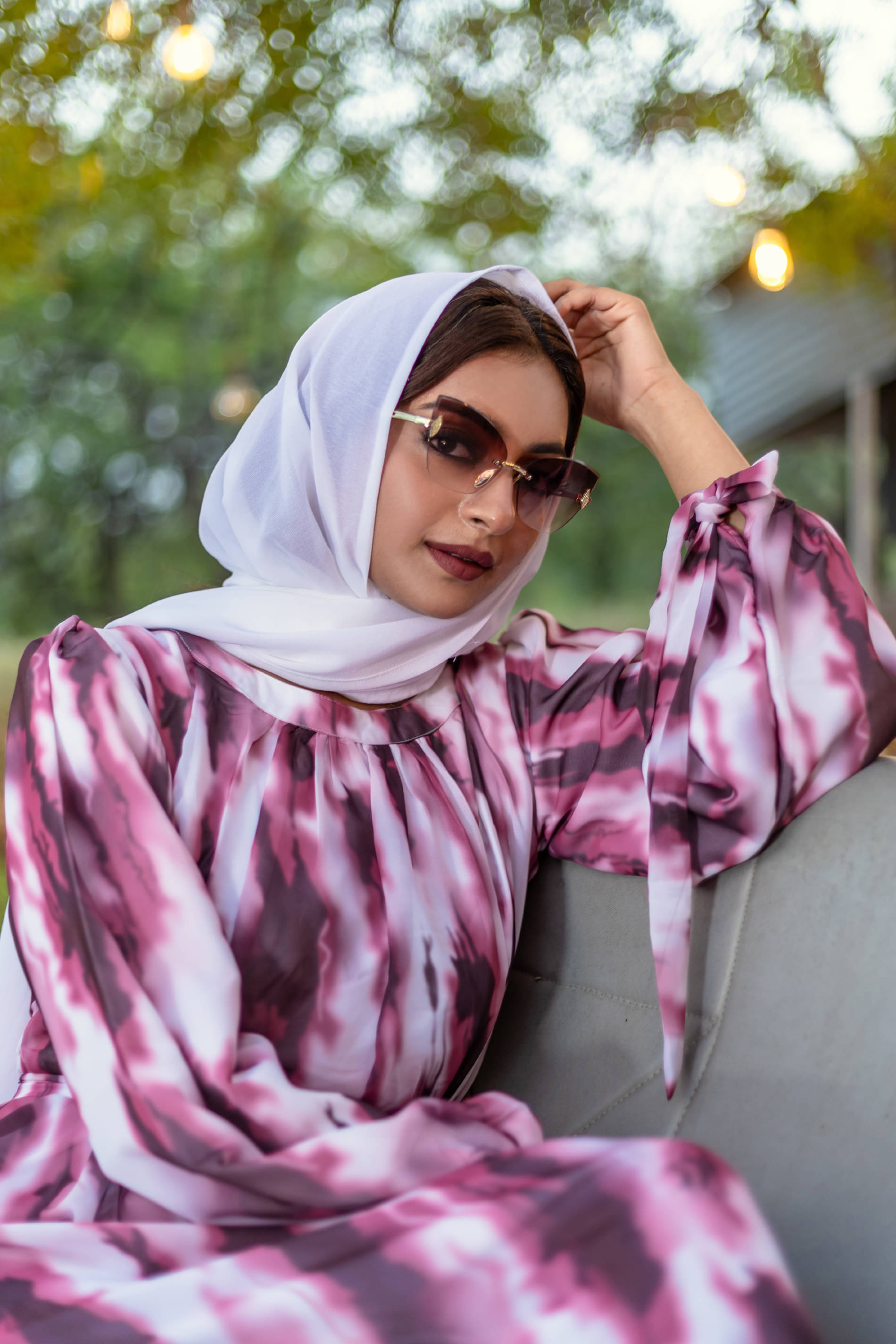     			SARINKU Georgette Burqa without Hijab Wine ( Pack of 1 )
