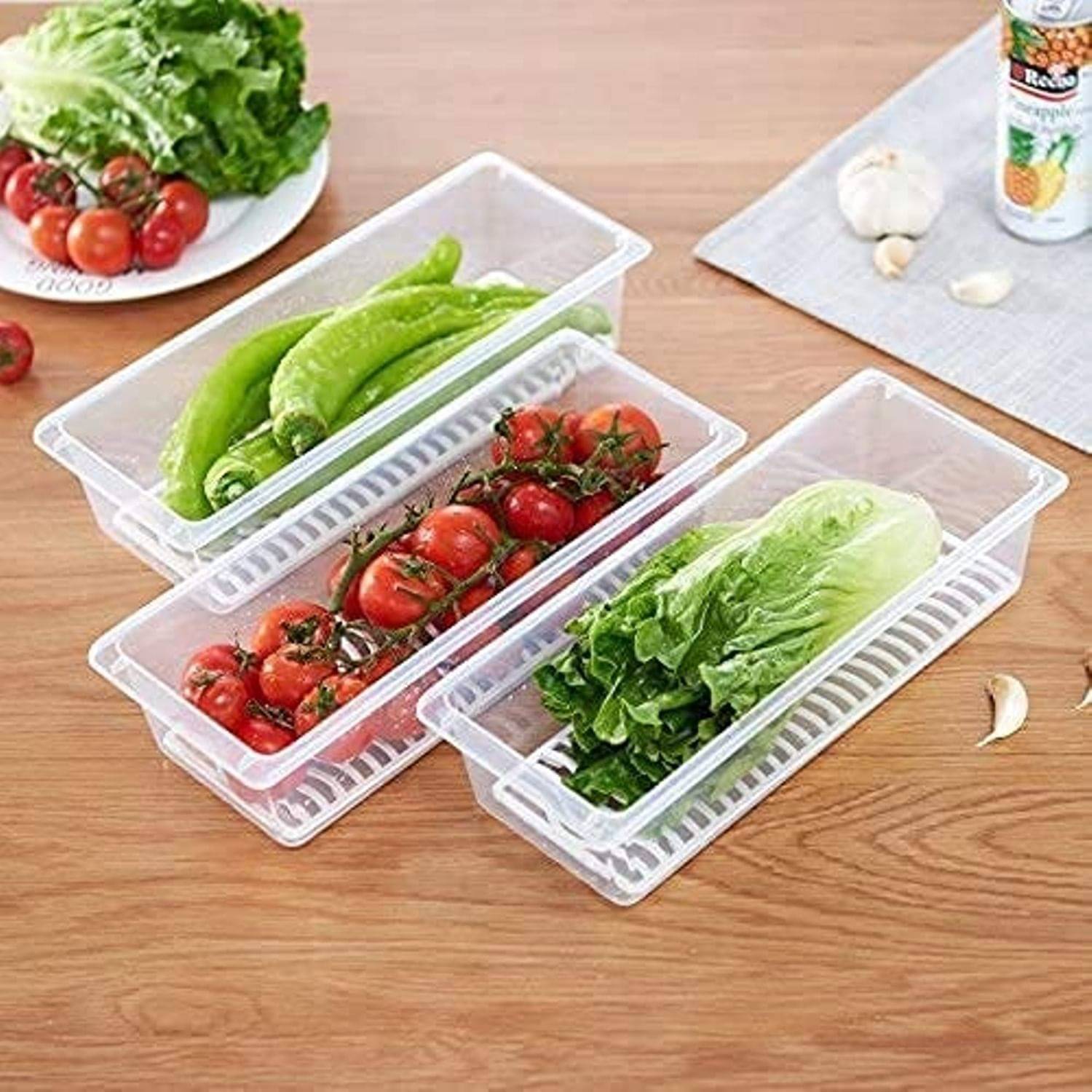     			SPIX food storage con. Plastic White Food Container ( Set of 6 )
