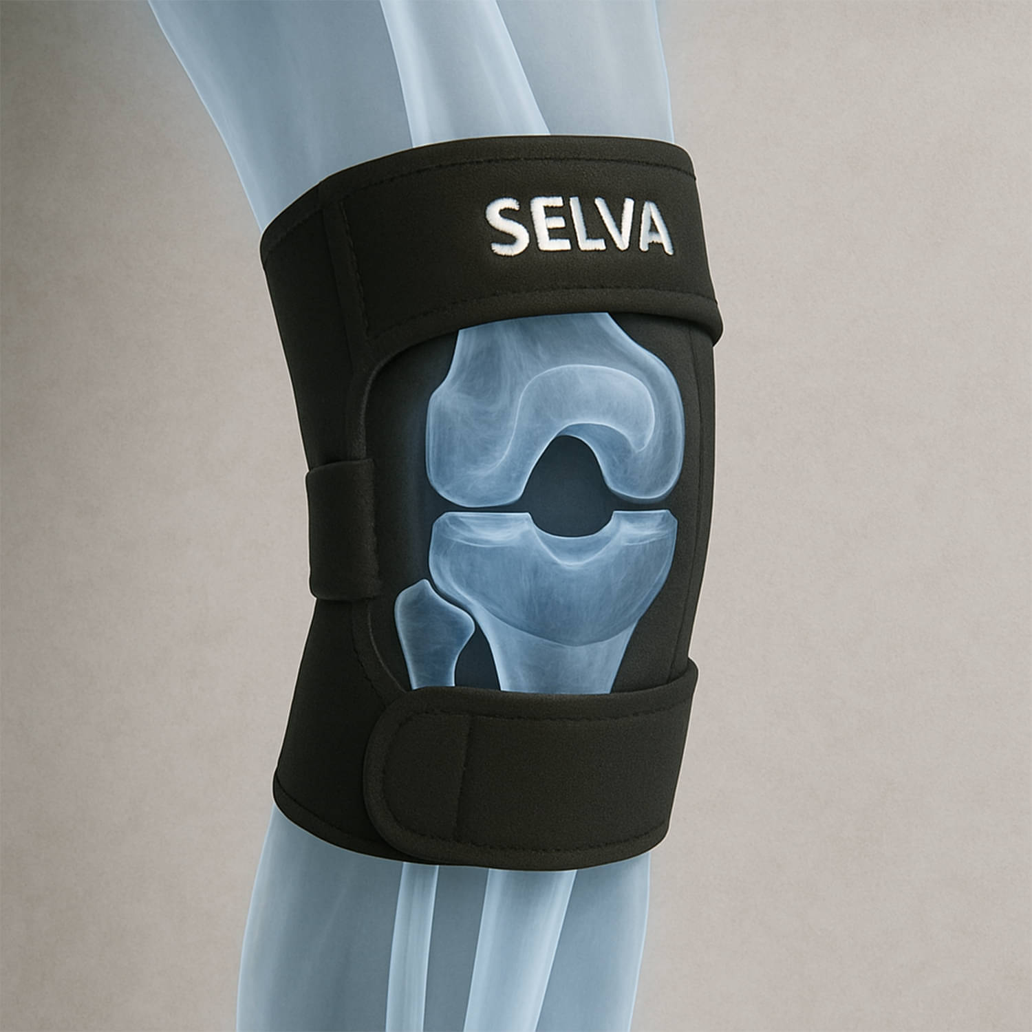     			Selva Unisex Hinged Knee Braces Single Black ( UNIVERSAL - Size )