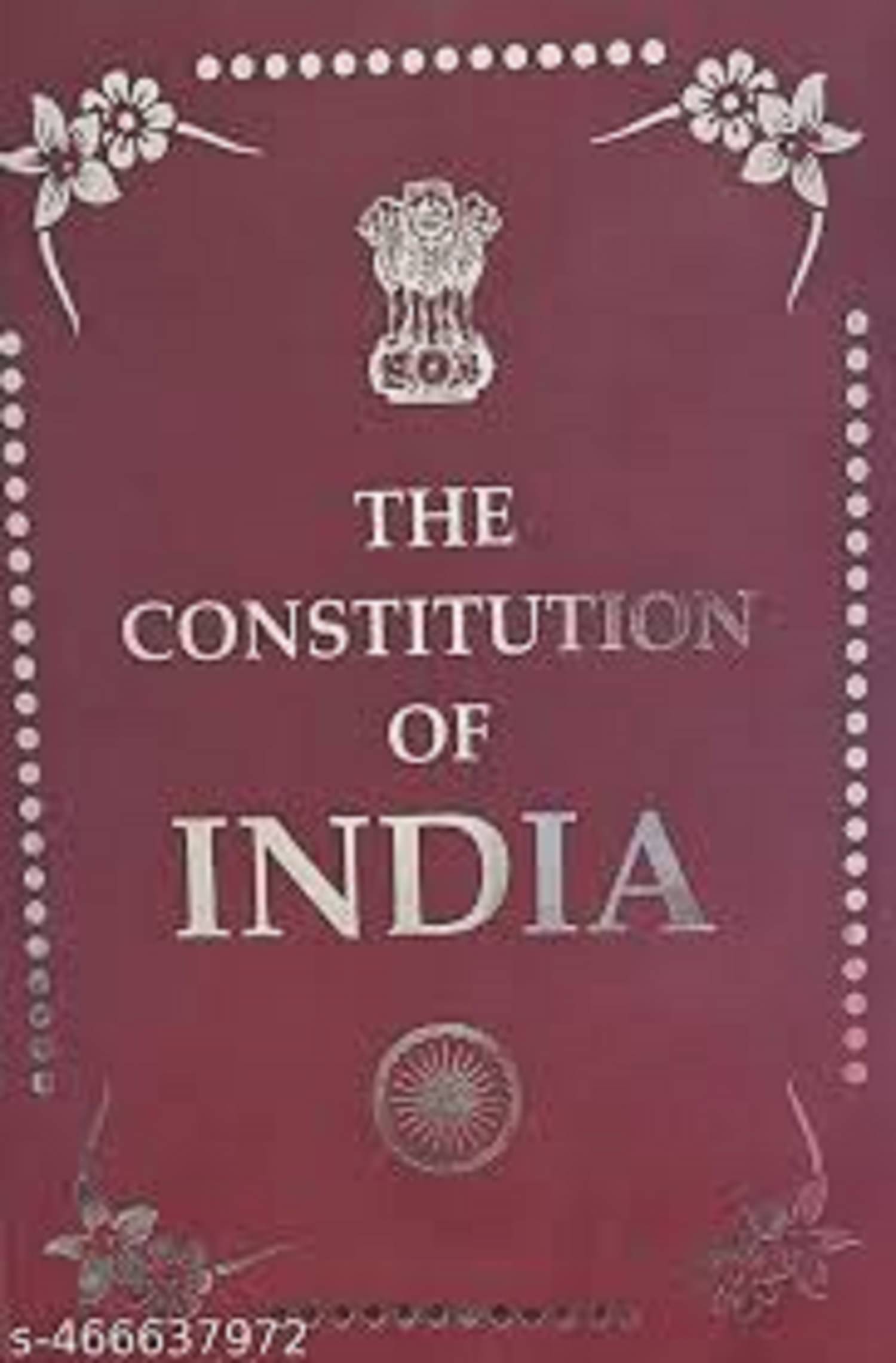     			The Constitution of India Red Cover