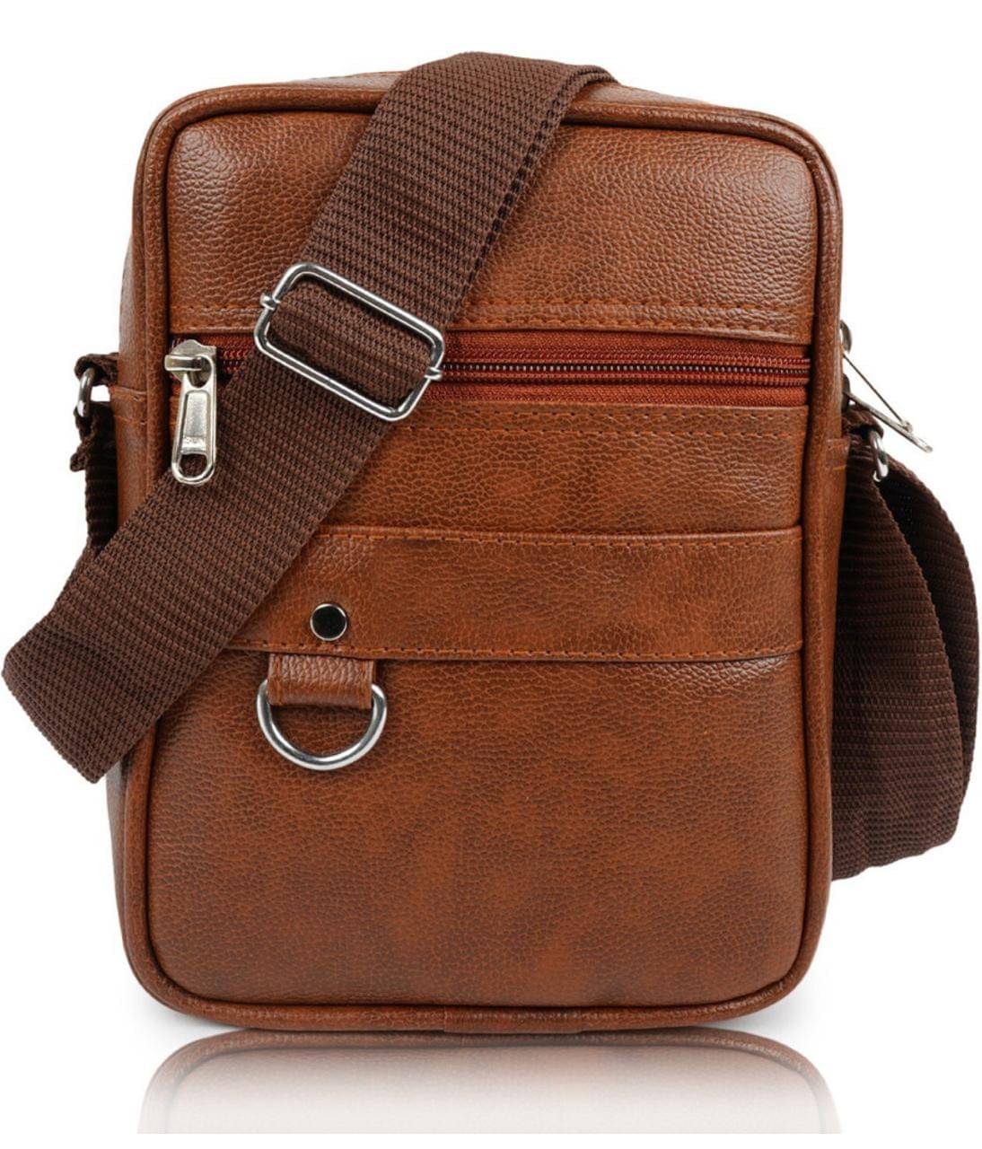     			Torrento Tan Solid Messenger Bag