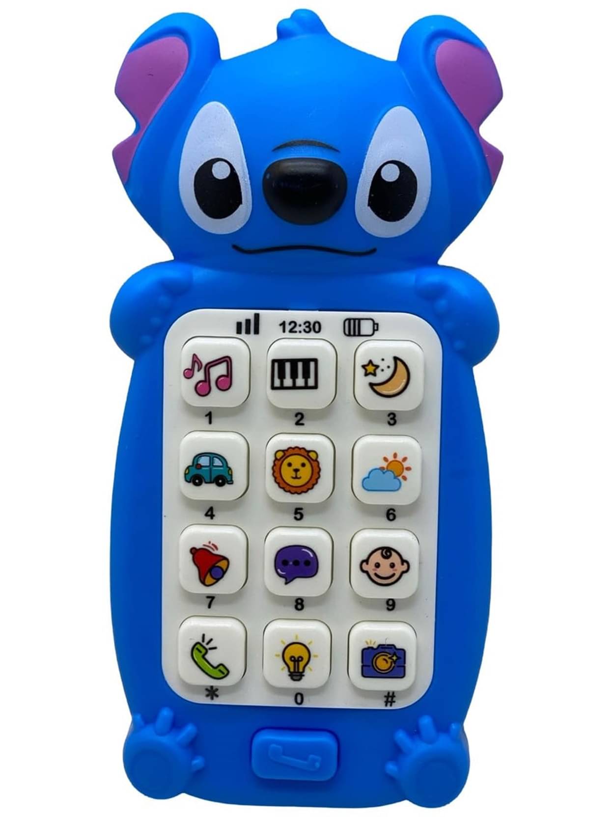     			Toy Mobile Phone with Music for Kids (STICH)- Super Light Weight - Ideal for Small Hands - Soft Sounds
