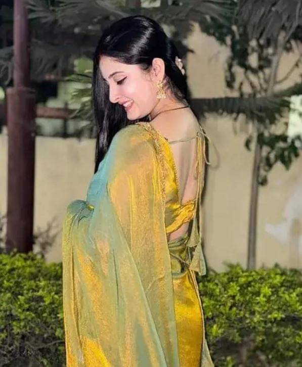 Trandtide Chiffon Solid Banarasi saree With Unstitched Blouse Piece ( Brown ) Trandtide Chiffon Solid Banarasi saree With Unstitched Blouse Piece ( Brown )