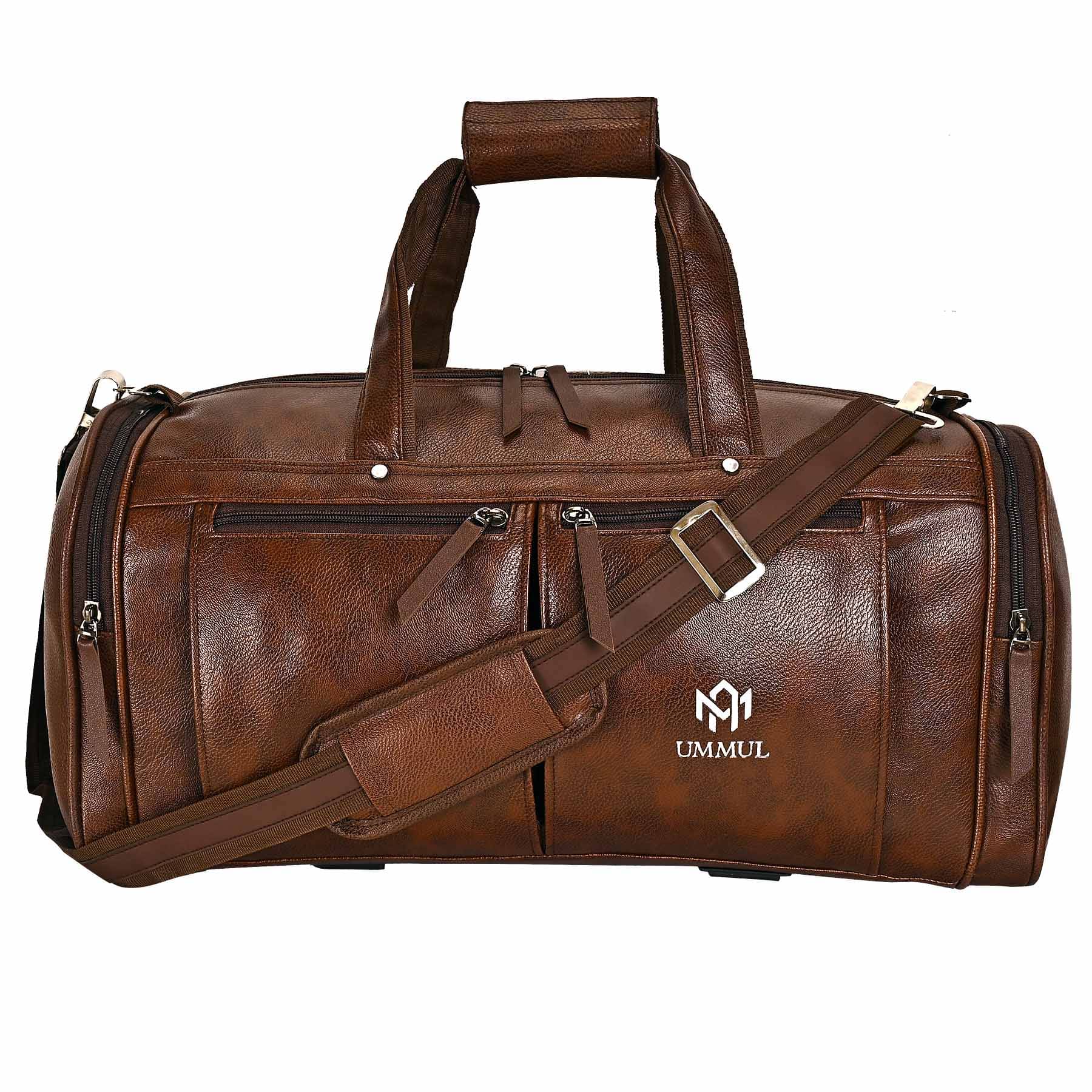     			UMMUL 17 Ltrs Brown Artificial Leather Duffle Bag
