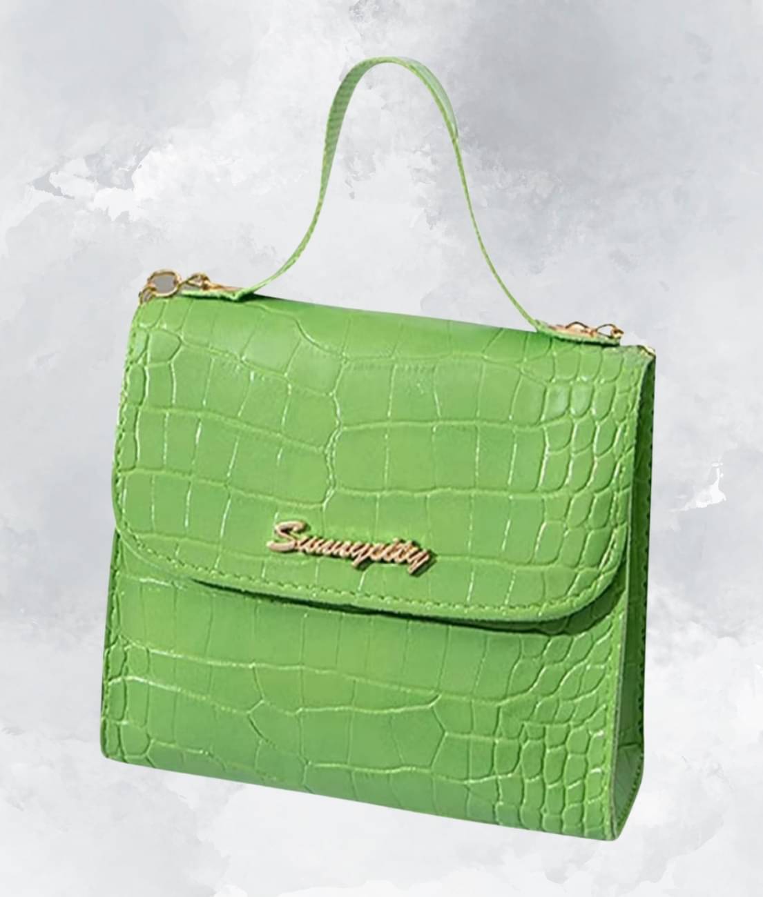     			gufrina Sling Bag PU Set of 1 ( Green )