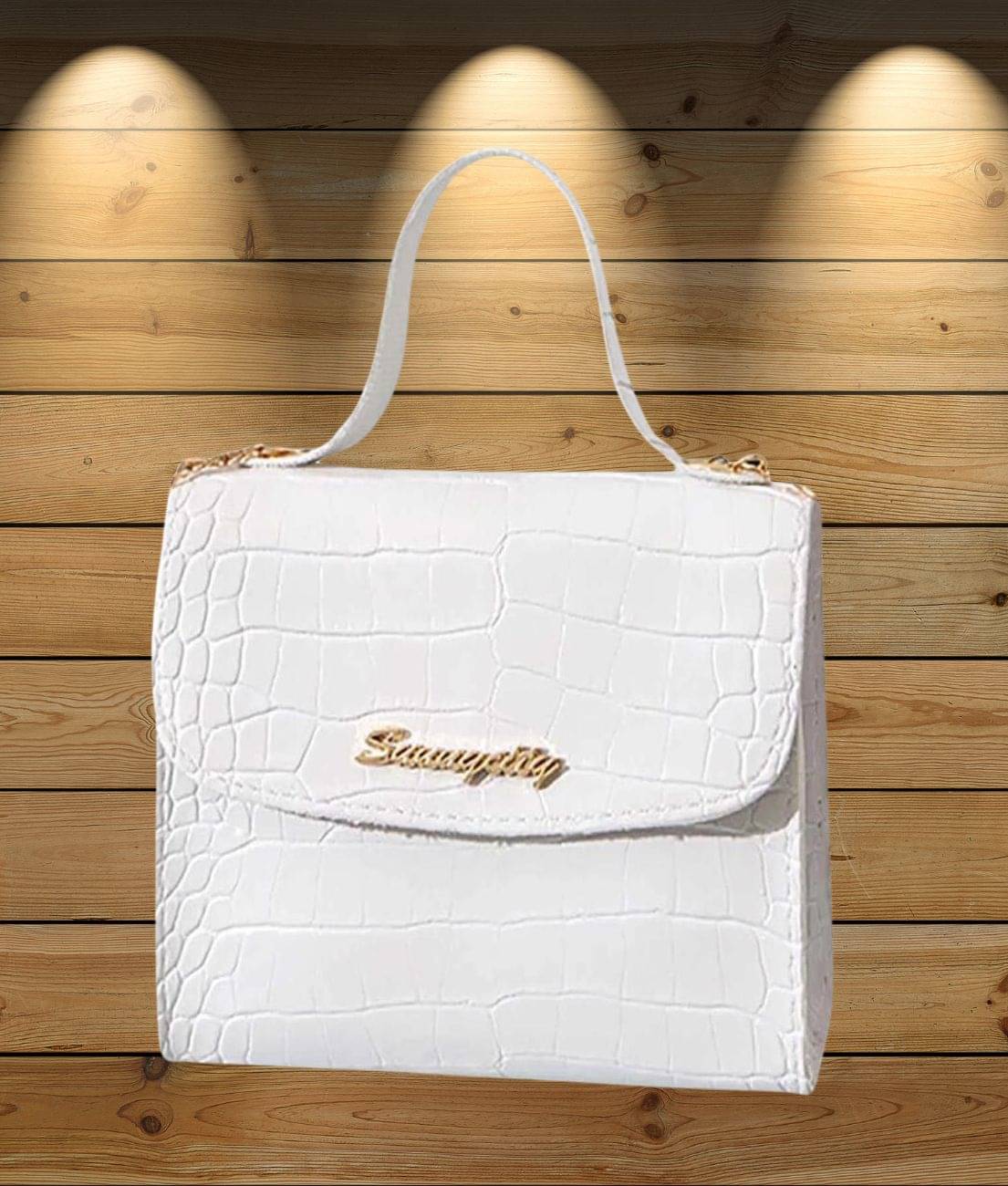     			gufrina Sling Bag PU Set of 1 ( White )