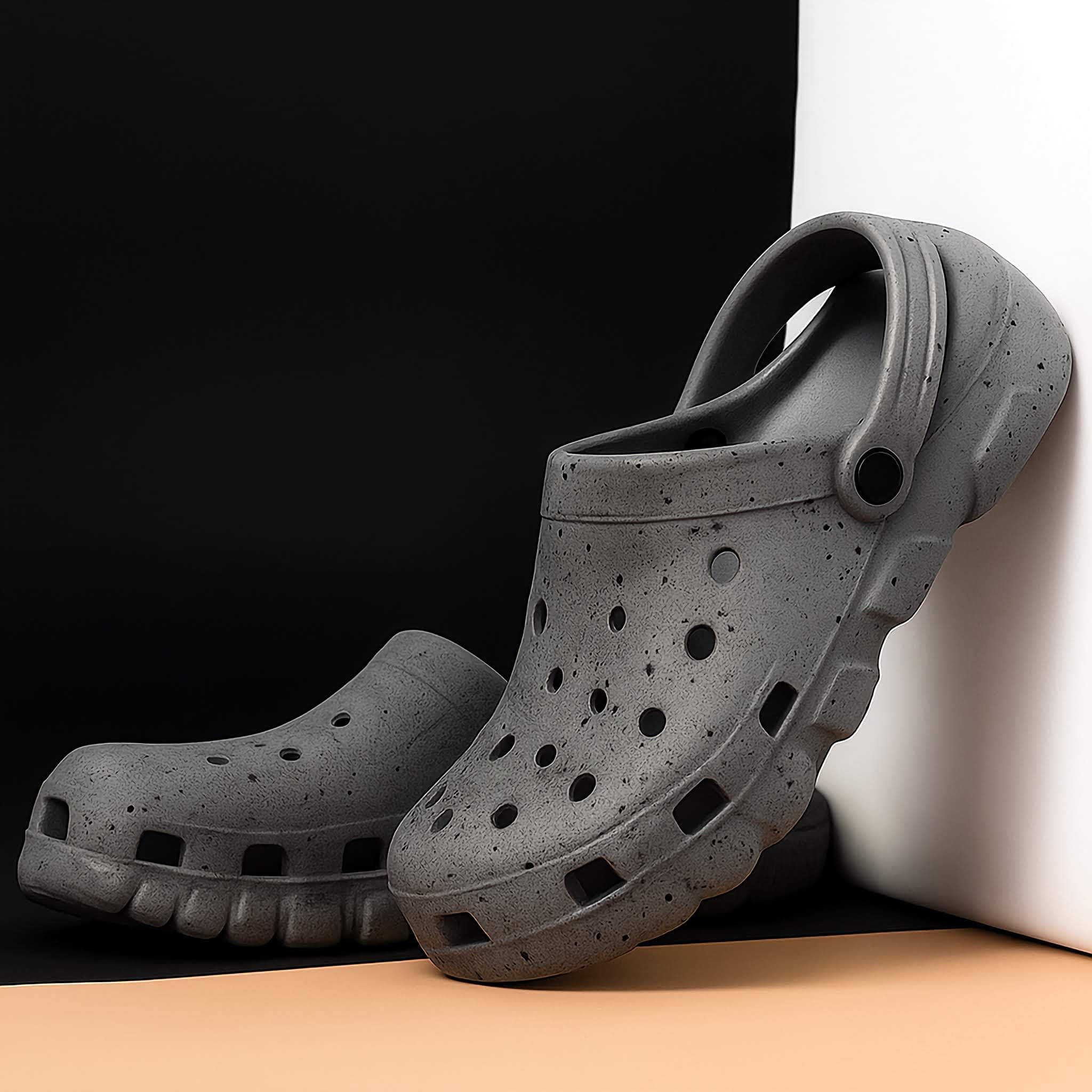     			rishXation - Grey Men's Clogs