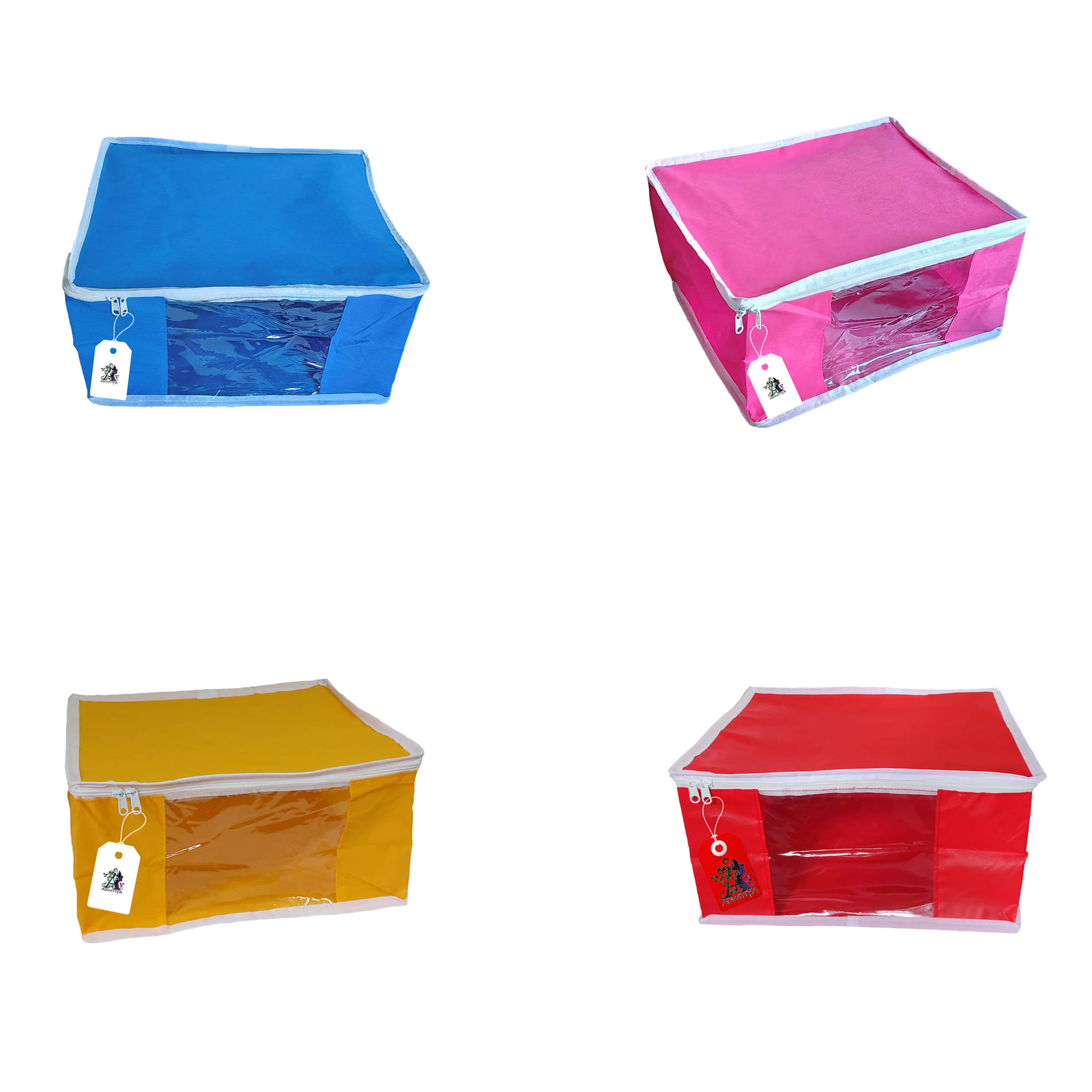 ADWITIYA Multi Saree Covers - 4 Pcs     			ADWITIYA Multi Saree Covers - 4 Pcs