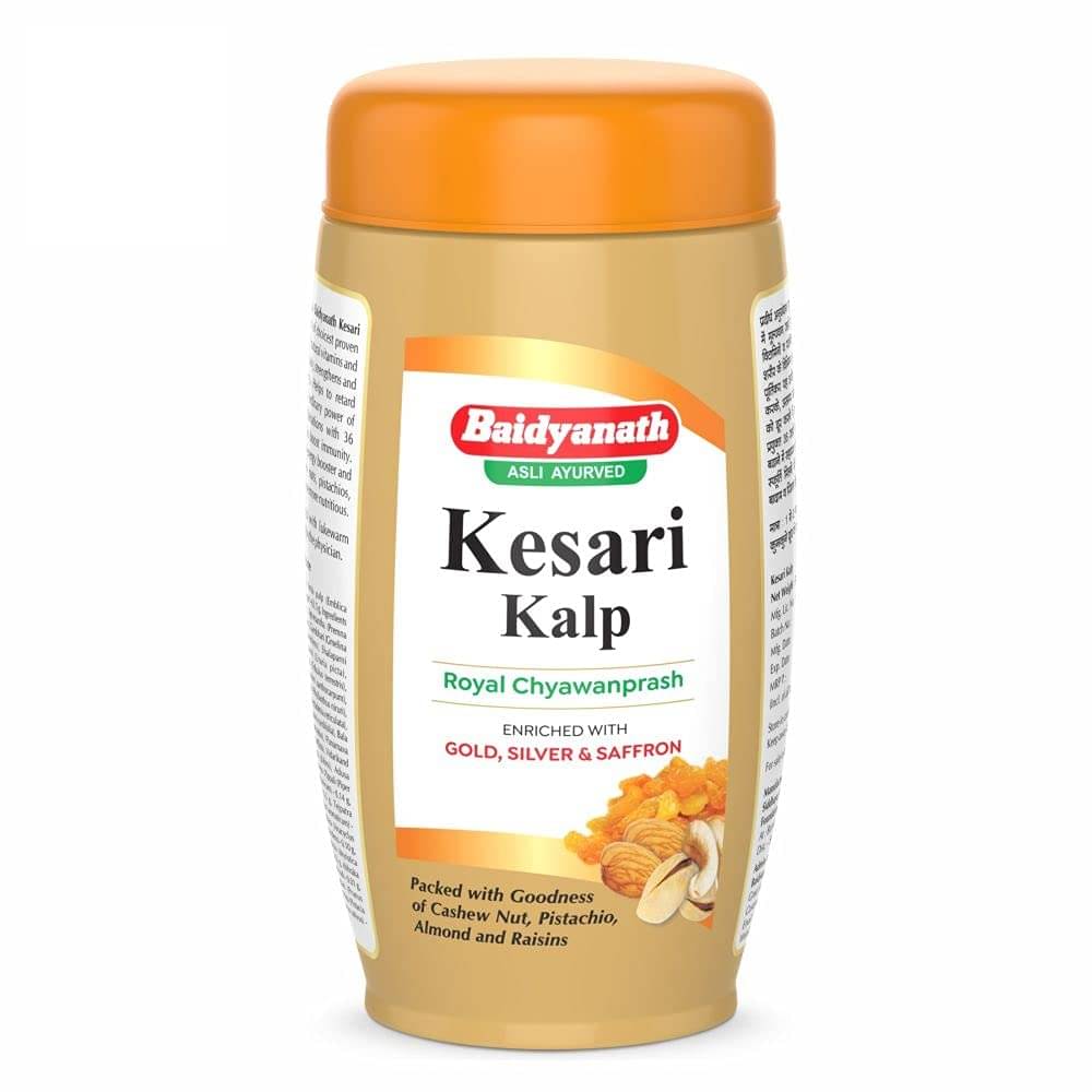     			Baidyanath Kesari Kalp Chyawanprash 500 Gm, Enriched With Gold Silver And Saffron