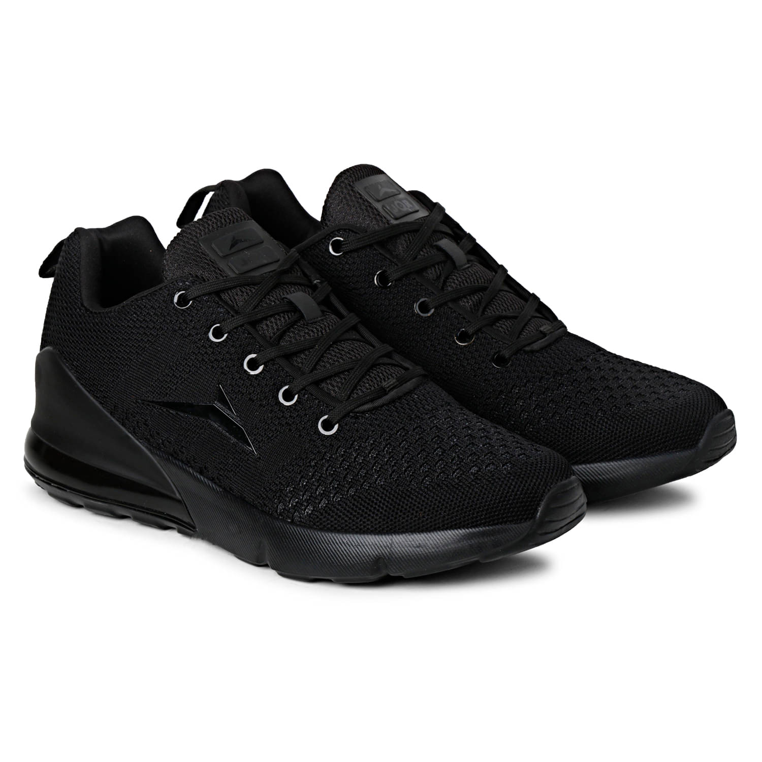     			JQR  Black  Men's Sports Running Shoes