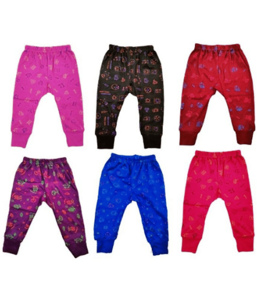DAYAKU Pack of 6 Baby Boy,Baby Girl Hoisery Pyjama ( Multi Color ) - Track Pants | Buy online on ZillyBuy