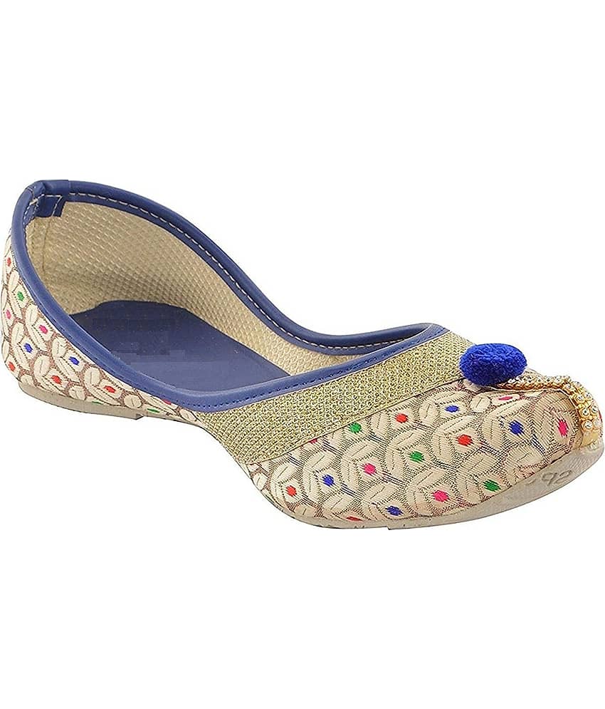 Apratim - Blue Women's Juttis - Ethnic Shoes | Buy online on ZillyBuy