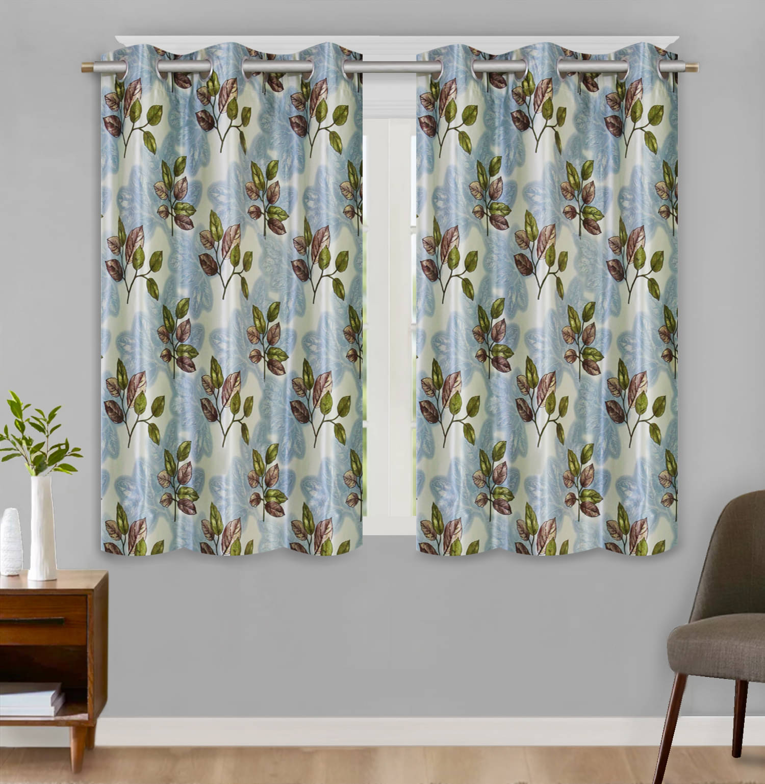 Home Candy Set of 2 Window Blackout Room Darkening Eyelet Polyester Green Curtains ( 152 x 120 cm ) Home Candy Set of 2 Window Blackout Room Darkening Eyelet Polyester Green Curtains ( 152 x 120 cm )