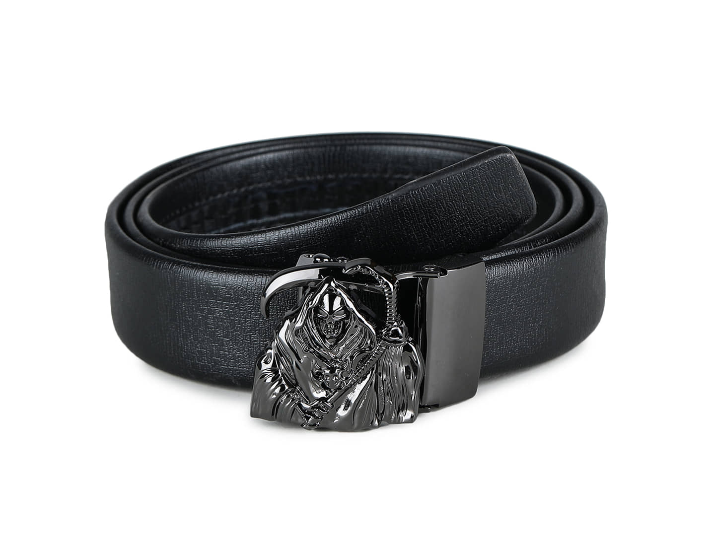 Loopa Black PU Casual Belt Pack of 1