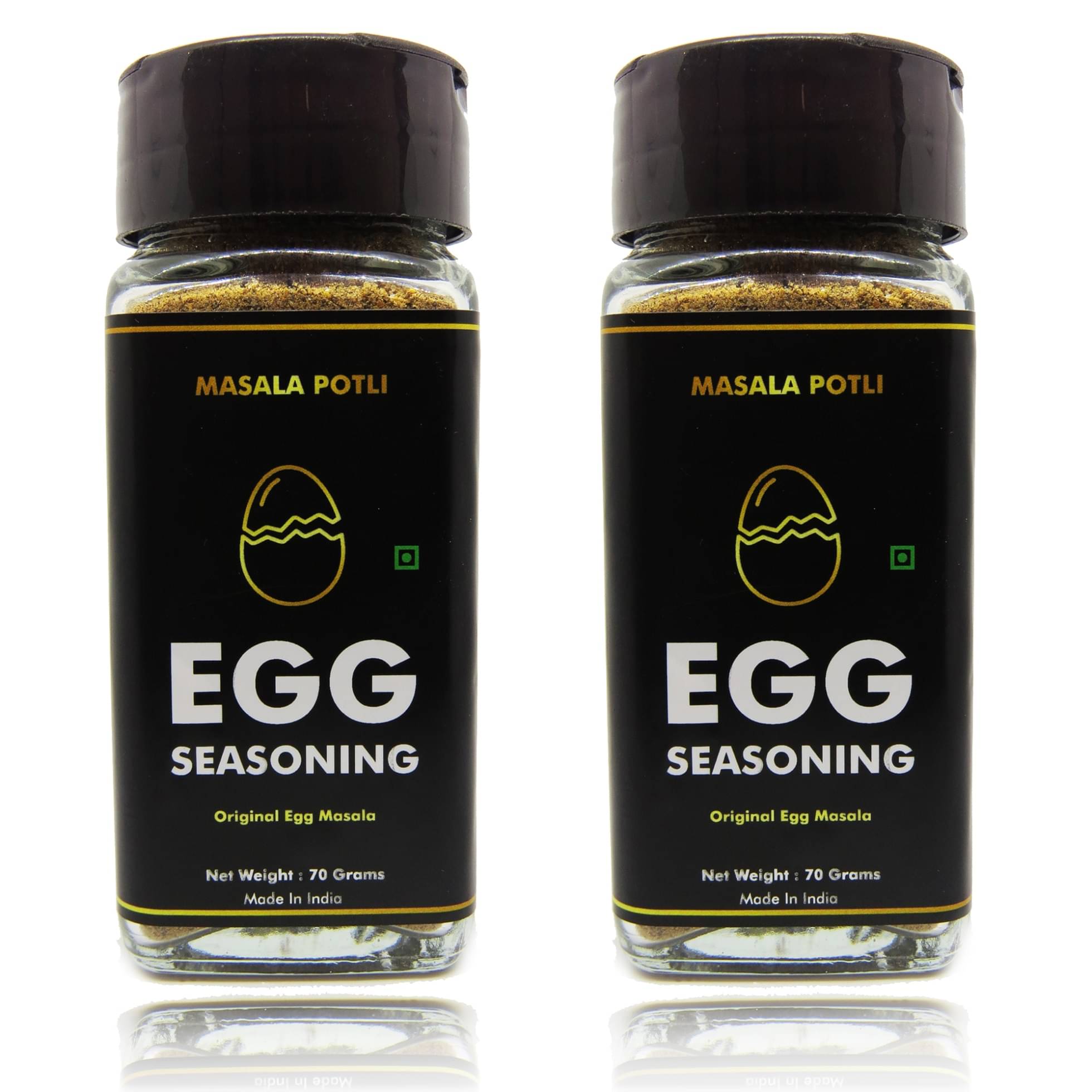     			Masala Potli Egg Seasoning Sprinkle Masala Boiled, Scrambled Egg Pack of 2 (70x2) Powder 140 gm