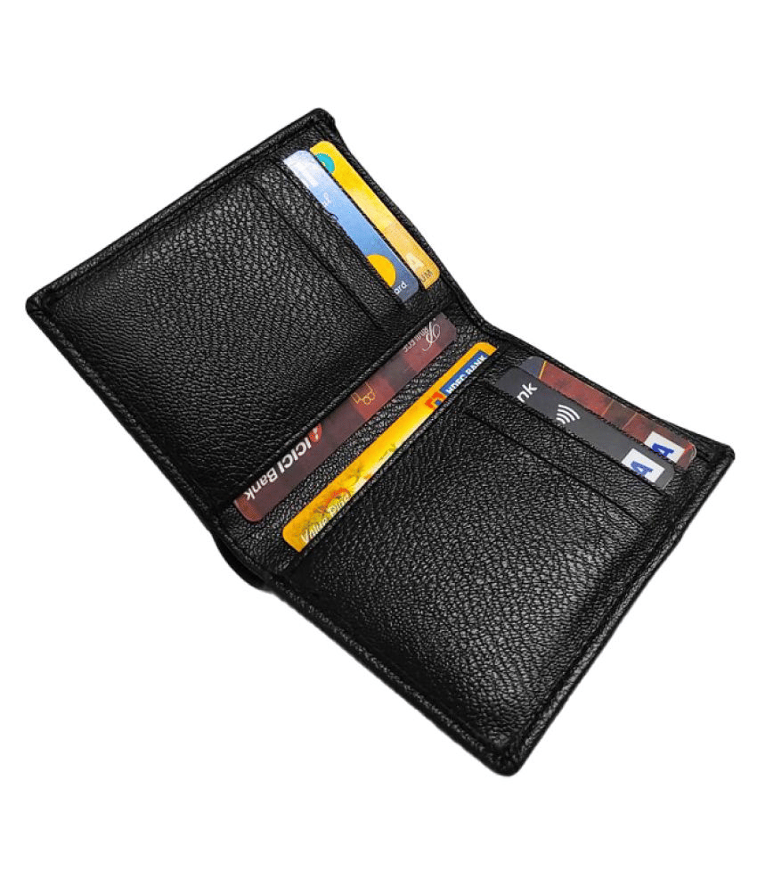     			RAGE GAZE - Black PU Men's Short Wallet ( Pack of 1 )
