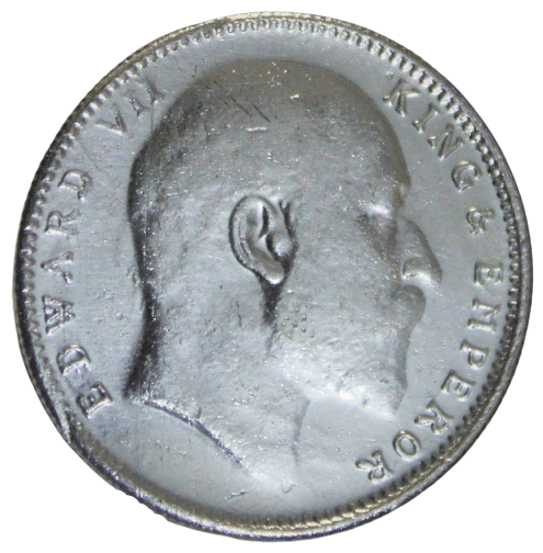     			1 Rupee 1908 Edward King George Silverplated Fancy Coin - Only For Collection Purpose