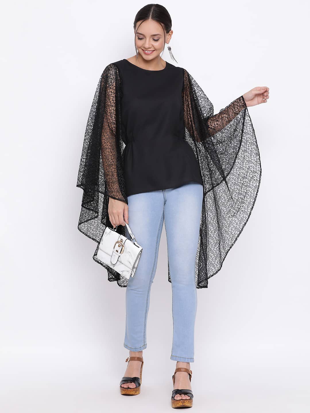 ALL WAYS YOU Women's Polyester Regular Top ( Black )
