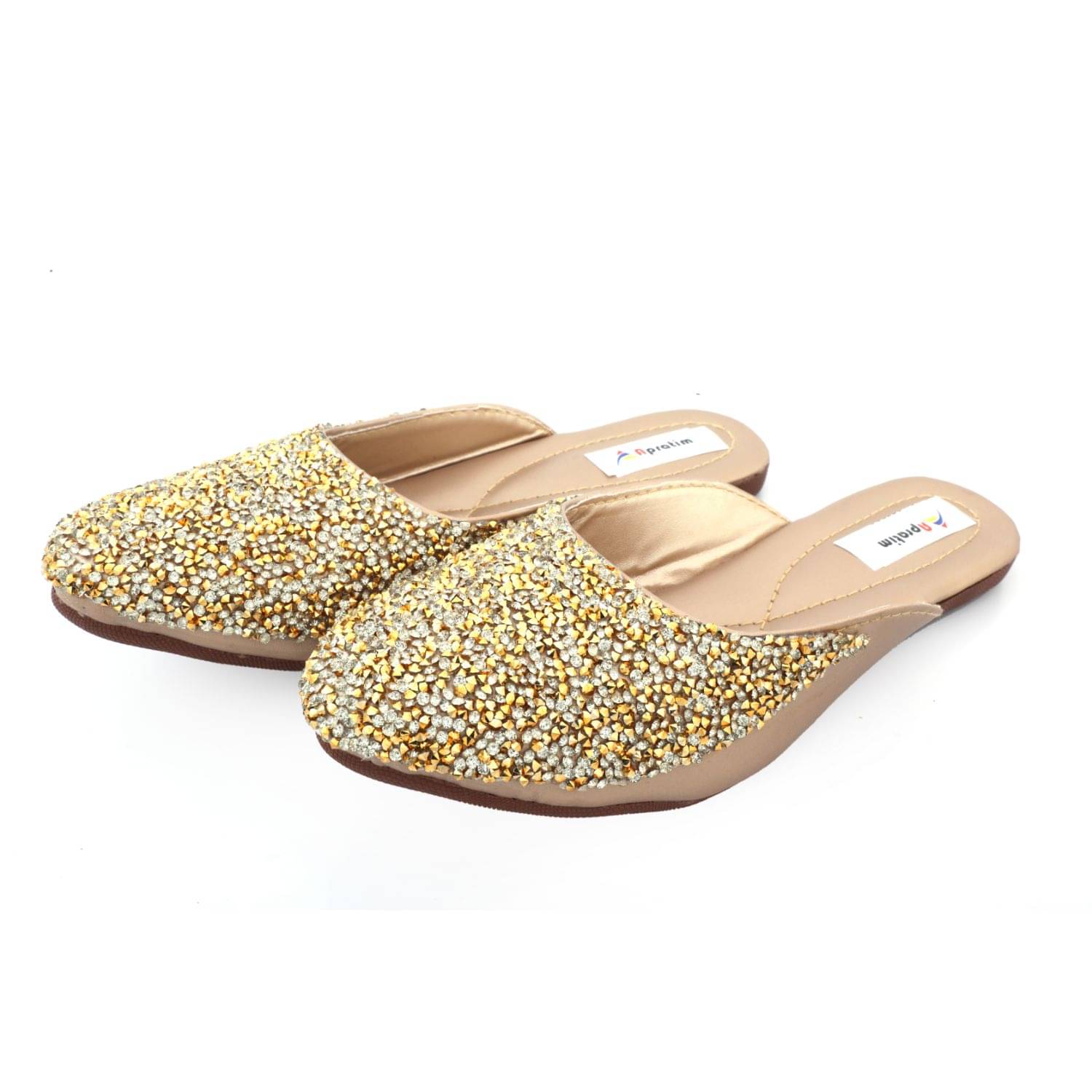     			Apratim - Beige Women's Mules