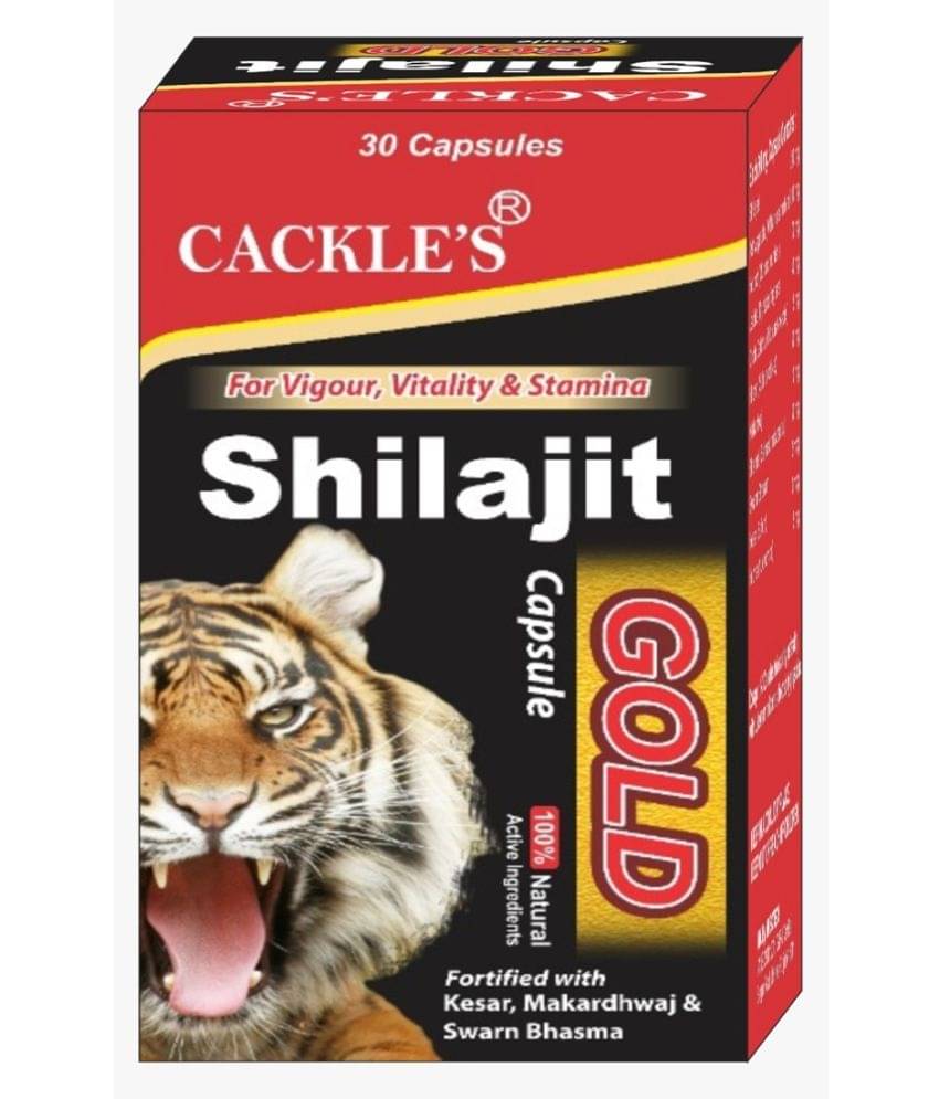 Cackle'S Shilajit Gold Ayurvedic 30 X 2 =60 Capsule 60 No.S Cackle'S Shilajit Gold Ayurvedic 30 X 2 =60 Capsule 60 No.S