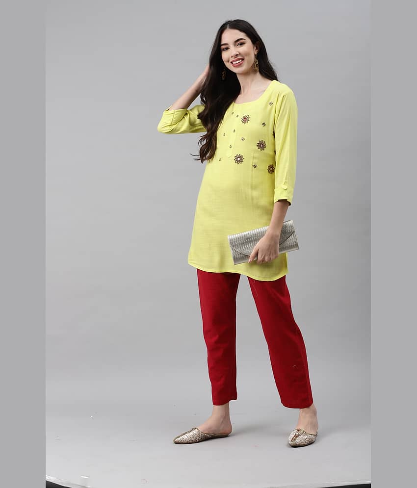 Rayon Short Kurti For Women (Pack of 1) - Kurtis, Tunics | Buy online on ZillyBuy