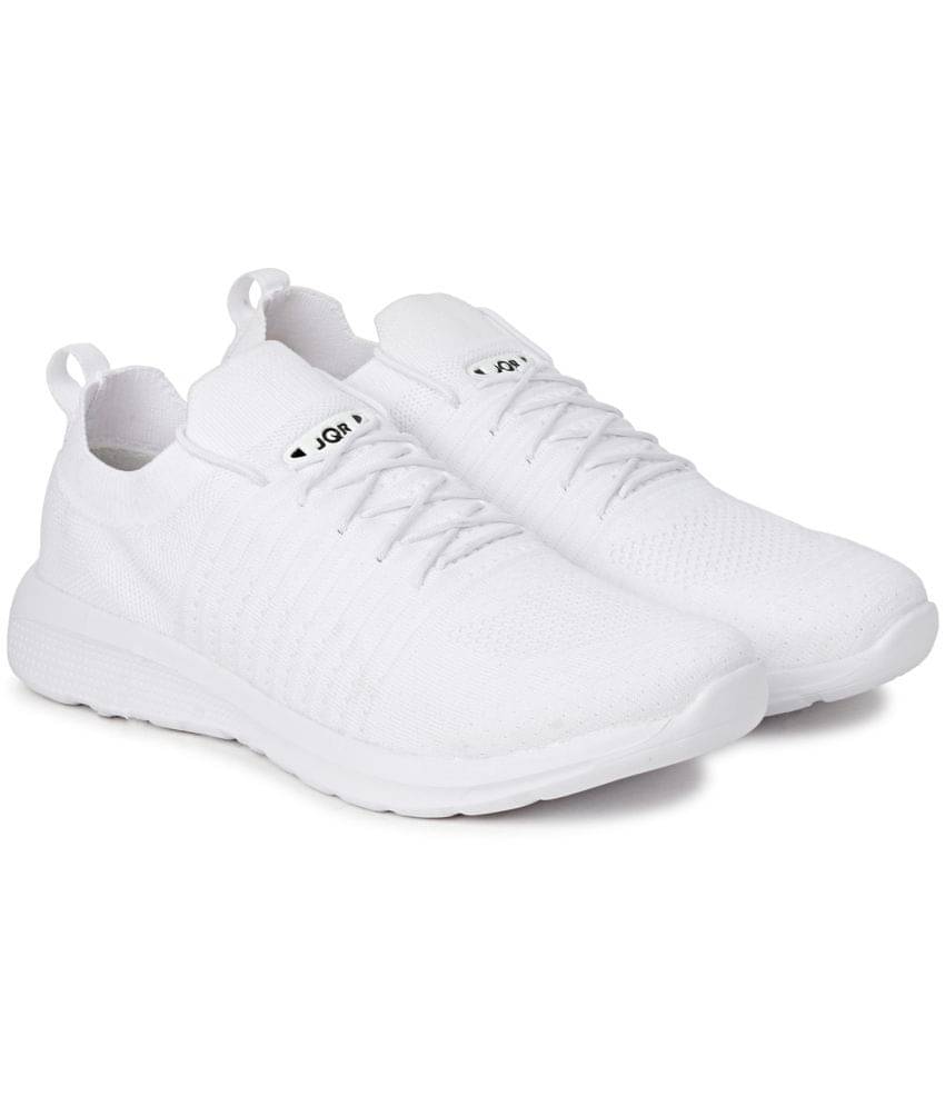 JQR White Men's Sports Running Shoes JQR White Men's Sports Running Shoes