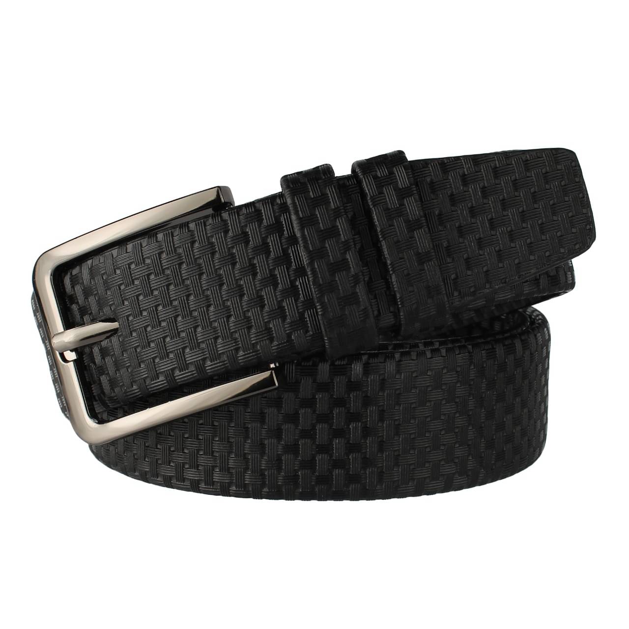     			Loopa Black PU Formal Belt Pack of 1