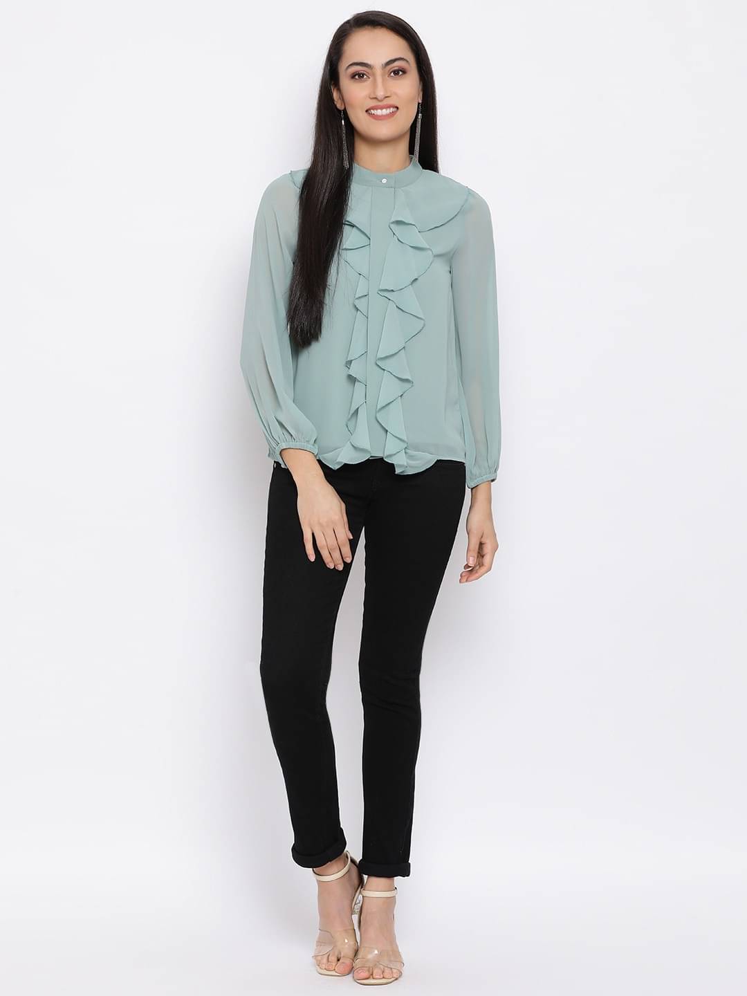 ALL WAYS YOU Women's Polyester Regular Top ( Green ) ALL WAYS YOU Women's Polyester Regular Top ( Green )