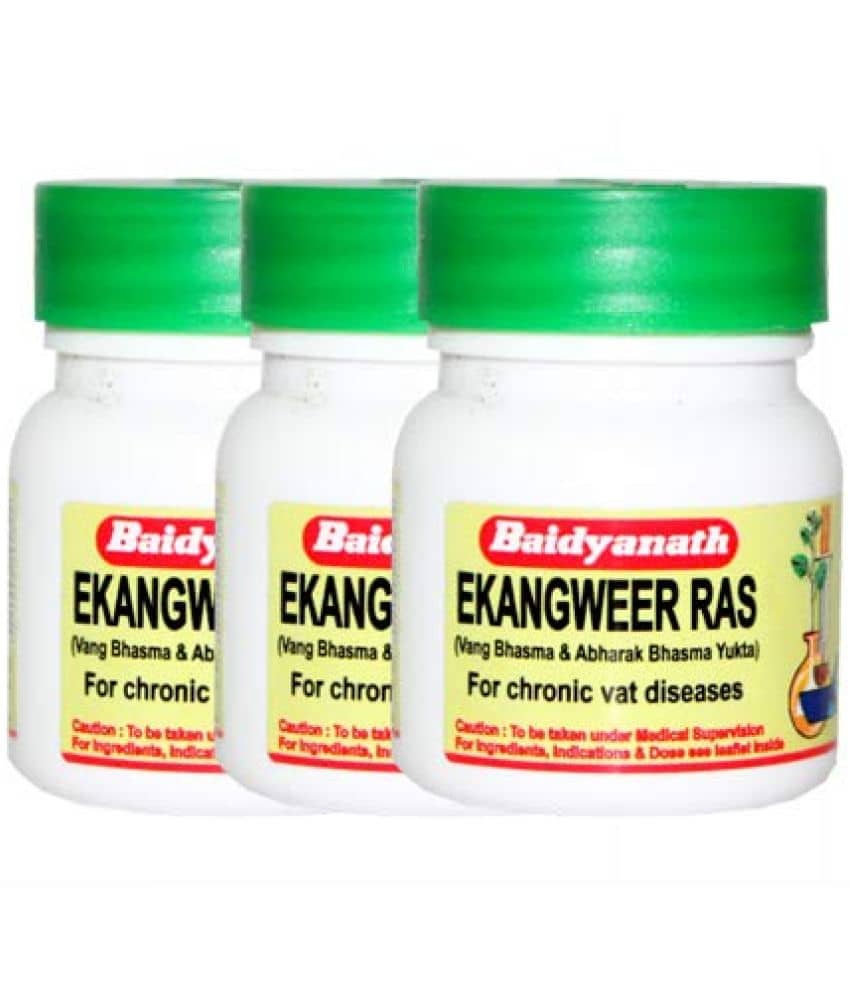 Baidyanath Ekangweer Ras I Pain Relief Tablet 40 No.S Pack of 3