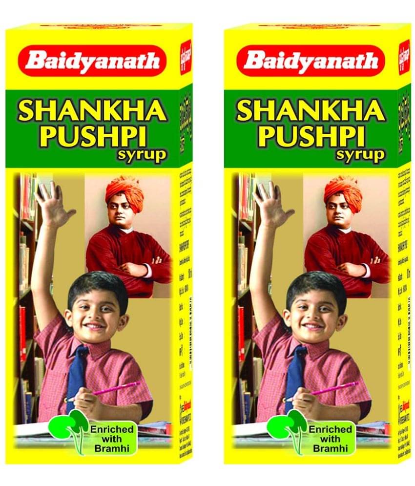 Baidyanath Shankhpushpi Syrup 2X200Ml (Pack of 2) Baidyanath Shankhpushpi Syrup 2X200Ml (Pack of 2)