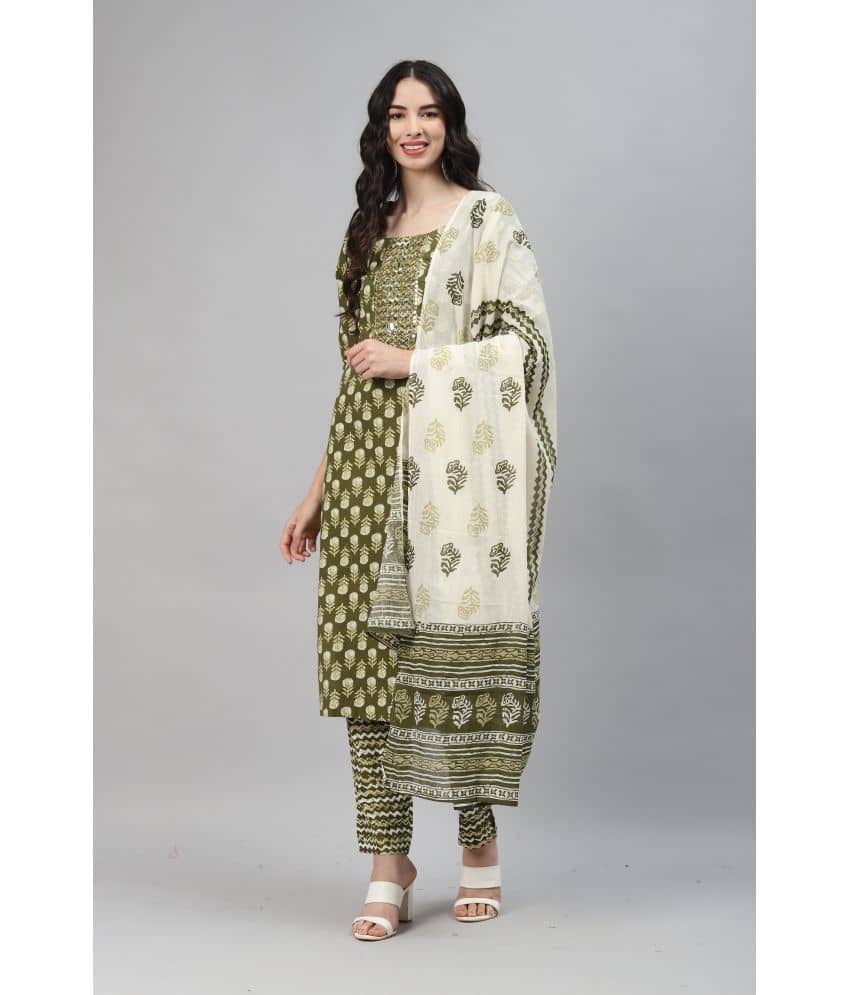 HIGHLIGHT FASHION EXPORT Cotton Kurti With Pants - Stitched Suit Single