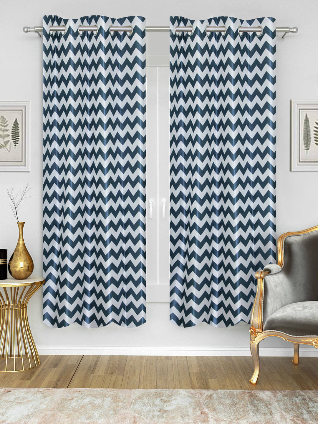 Home Candy Set of 2 Window Semi-Transparent Eyelet Polyester Blue Curtains ( 152 x 120 cm ) Home Candy Set of 2 Window Semi-Transparent Eyelet Polyester Blue Curtains ( 152 x 120 cm )