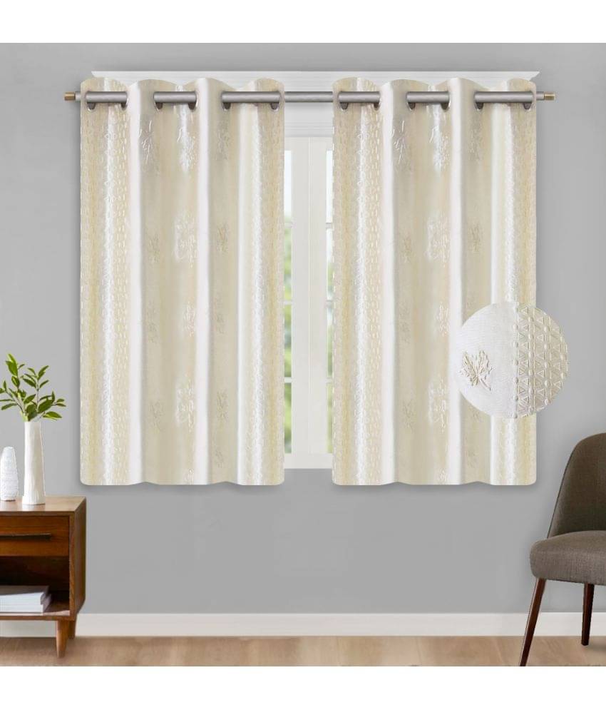 Home Candy Set of 2 Window Semi-Transparent Eyelet Polyester Off White Curtains ( 152 x 120 cm ) Home Candy Set of 2 Window Semi-Transparent Eyelet Polyester Off White Curtains ( 152 x 120 cm )